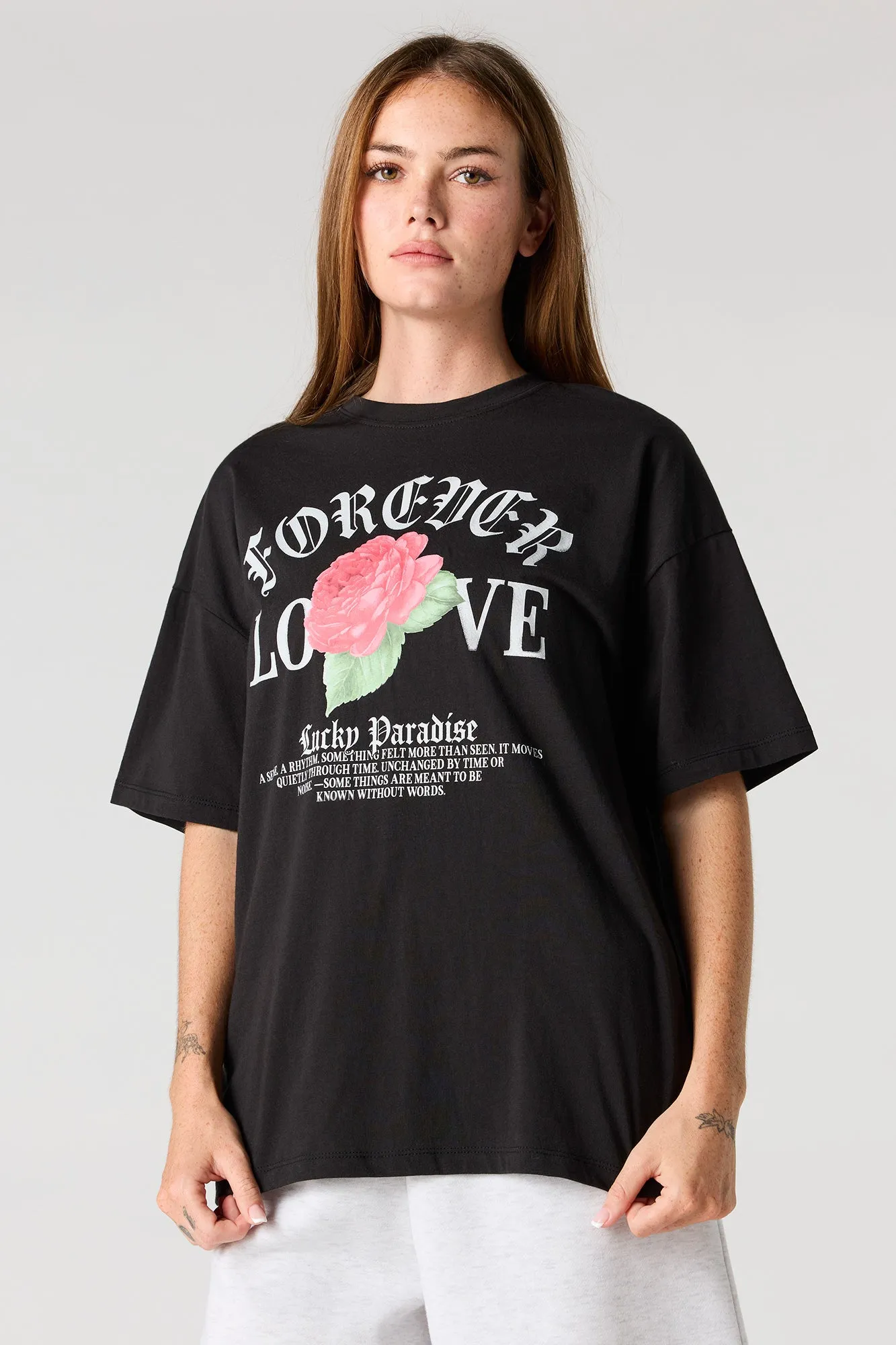 Graphic Oversized Boyfriend T-Shirt sold by Urban Planet product image thumbnail 5