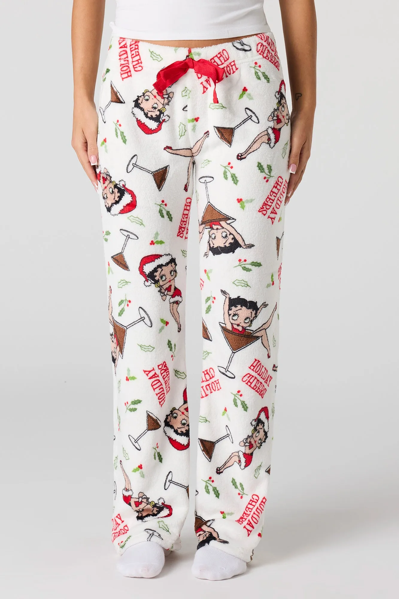 Holiday Printed Plush Pajama Pant sold by Urban Planet product image thumbnail 5