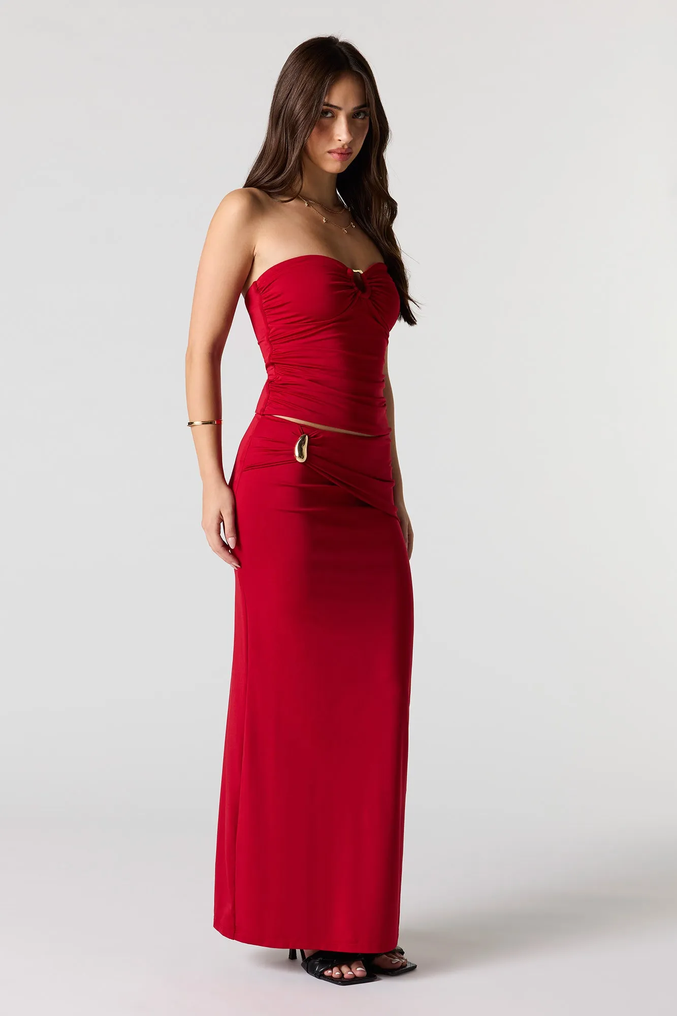 Contour Metal Accent Maxi Skirt sold by Urban Planet product image thumbnail 2