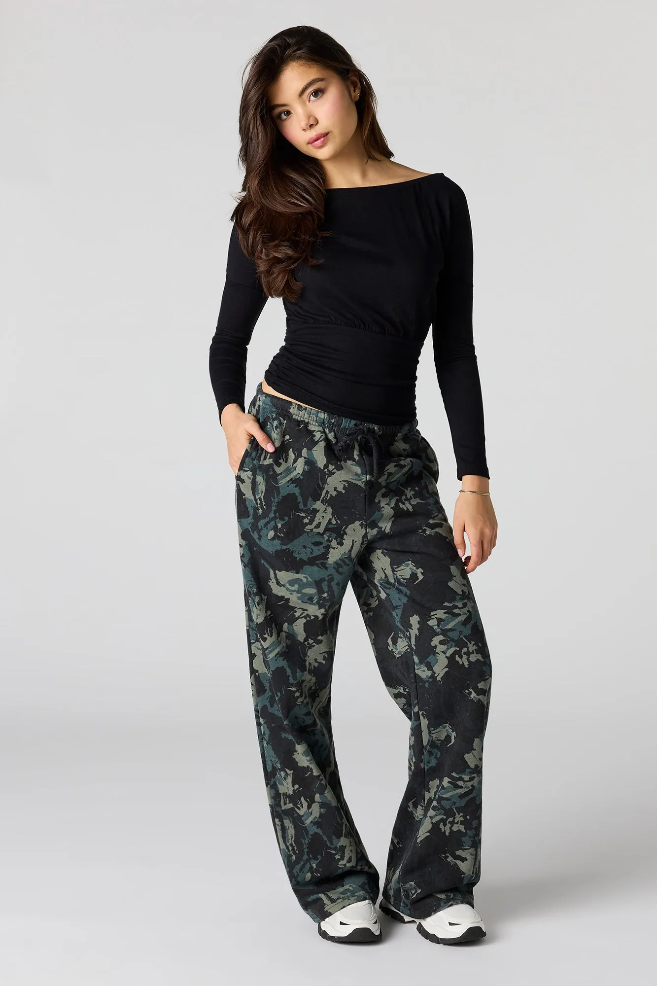 Fleece Low Rise Baggy Sweatpant sold by Urban Planet