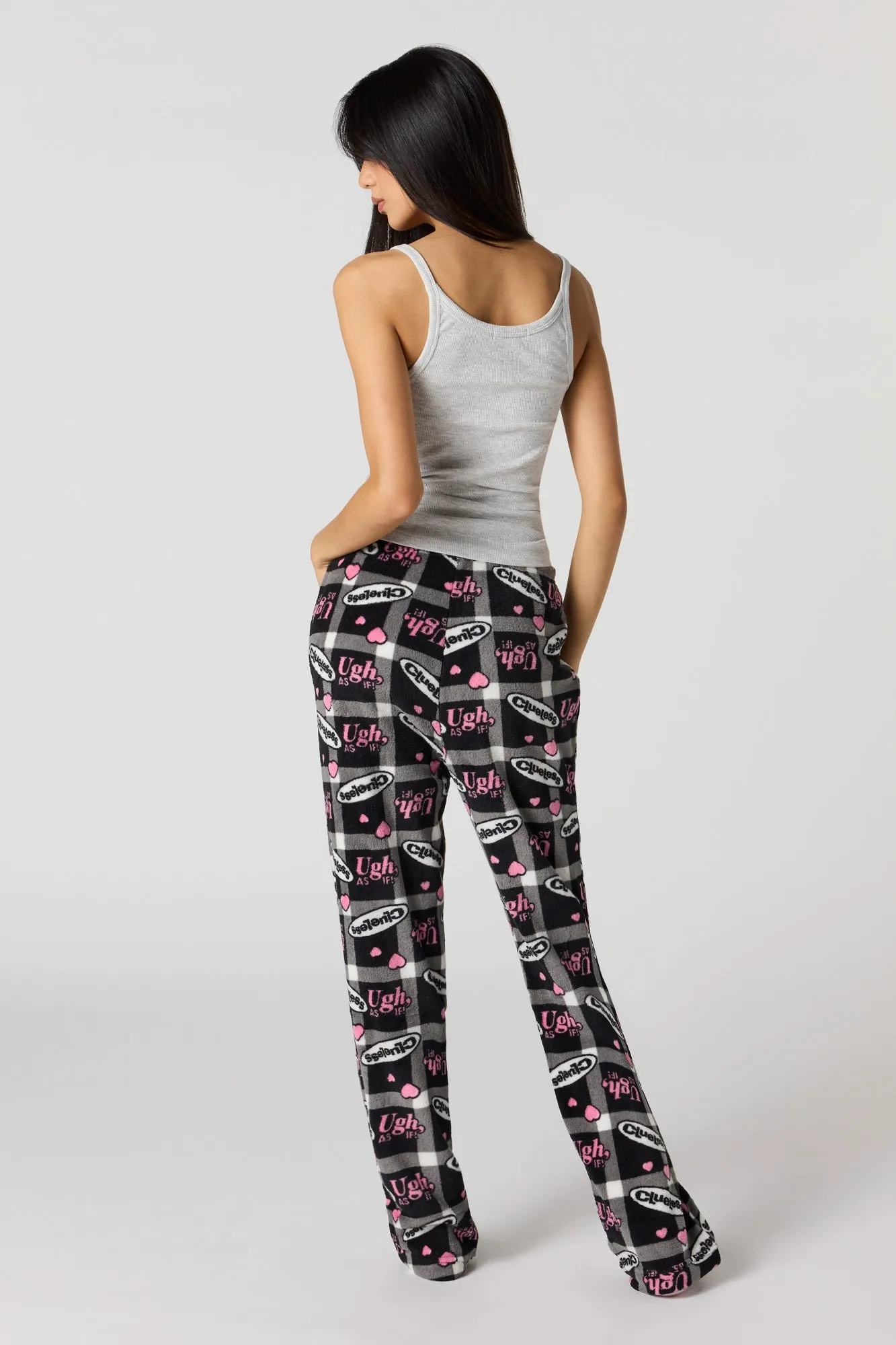 Iconic Print Plush Pajama Pant sold by Urban Planet product image thumbnail 3