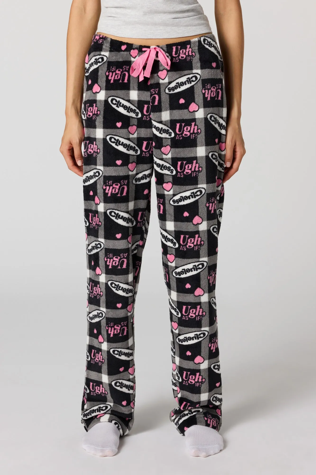Iconic Print Plush Pajama Pant sold by Urban Planet product image thumbnail 2