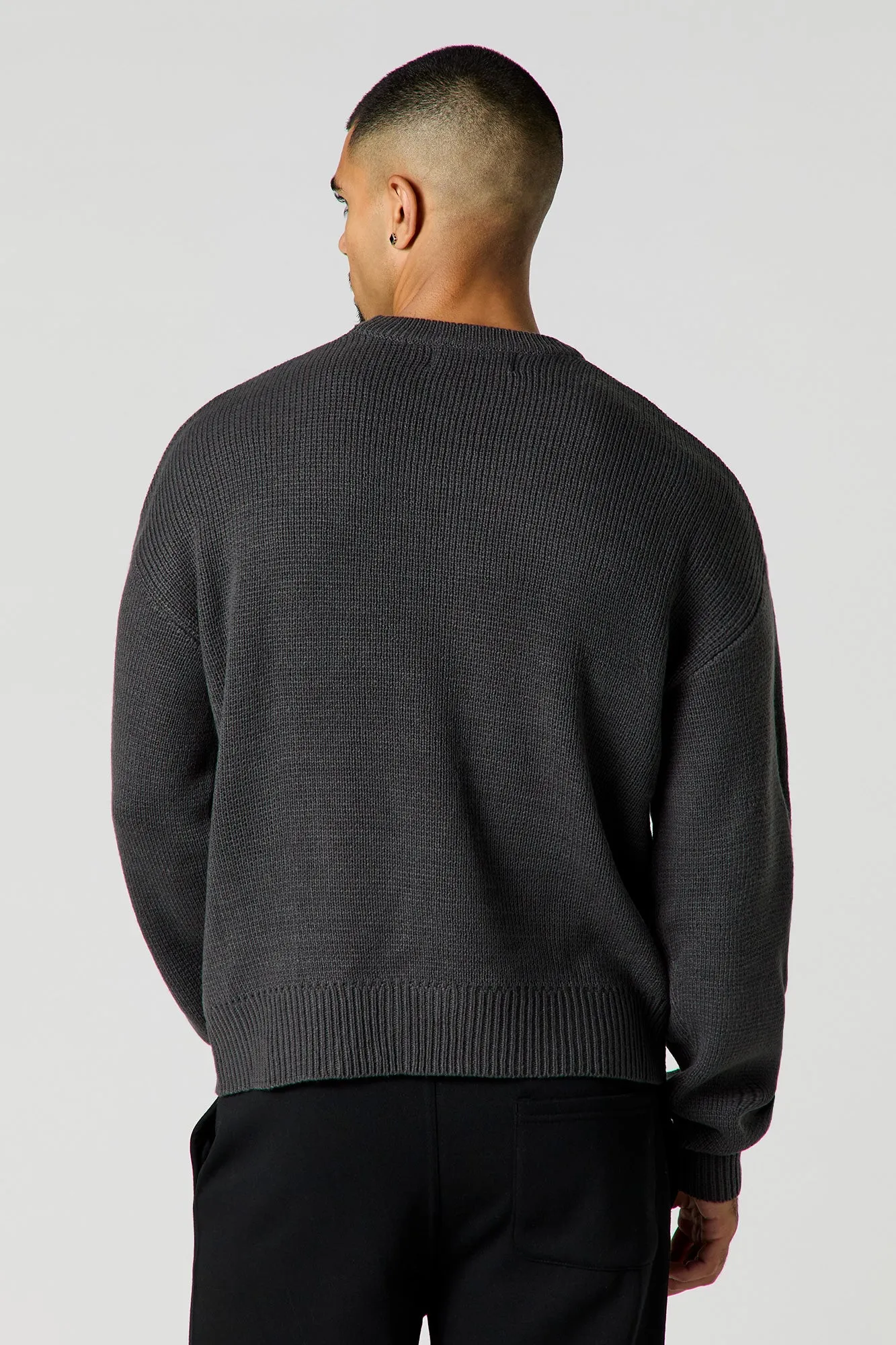 City Jacquard Knit Boxy Sweater sold by Urban Planet product image thumbnail 2