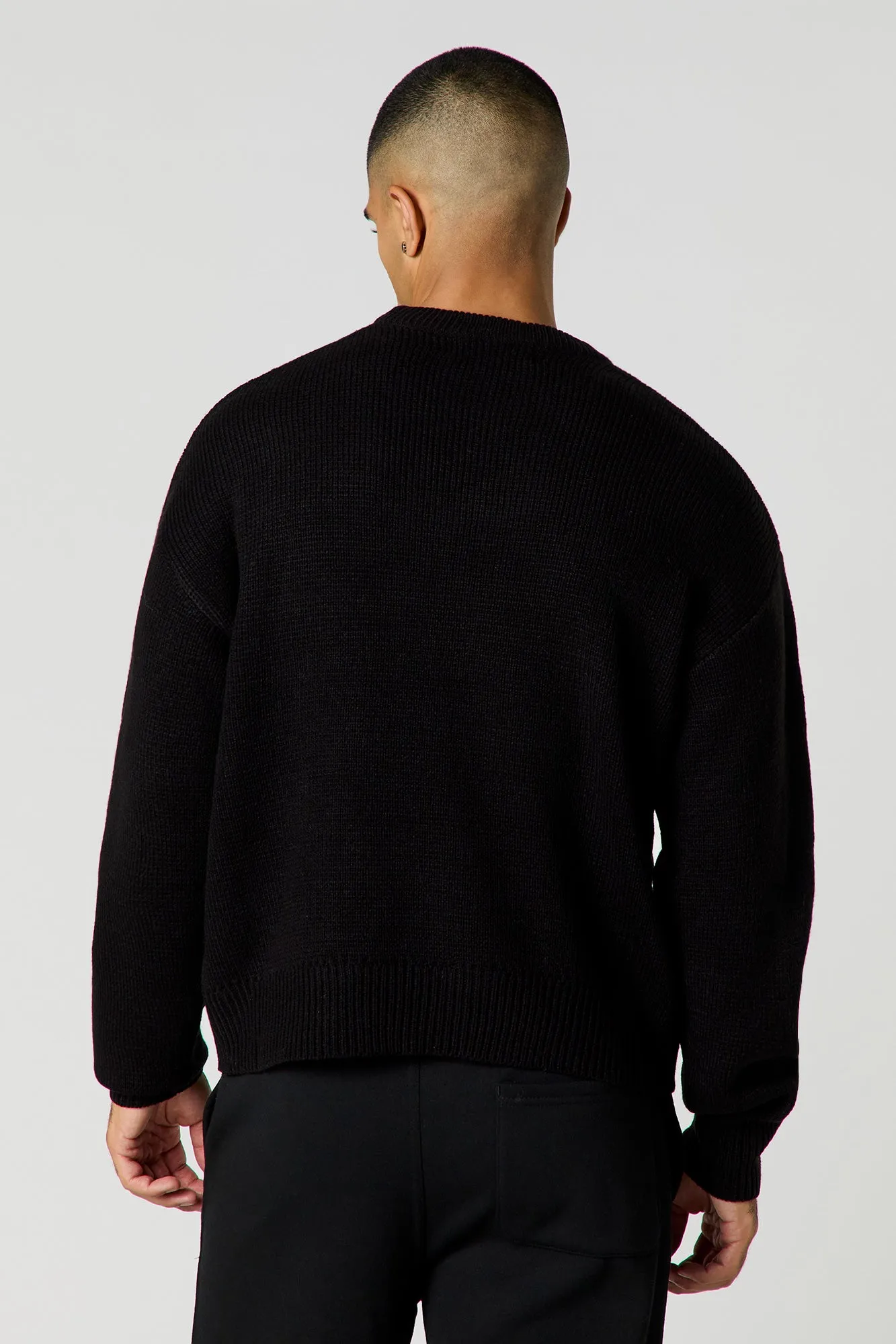 City Jacquard Knit Boxy Sweater sold by Urban Planet product image thumbnail 5