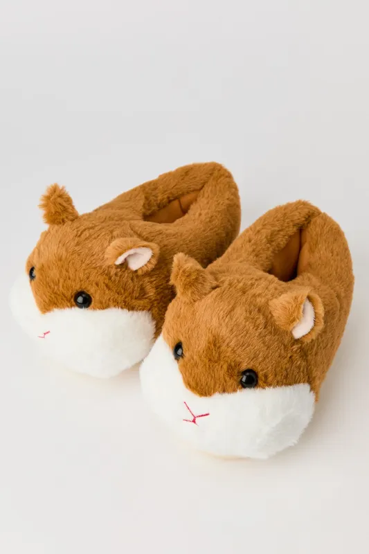 3D Hamster Faux Fur Slippers sold by Urban Planet