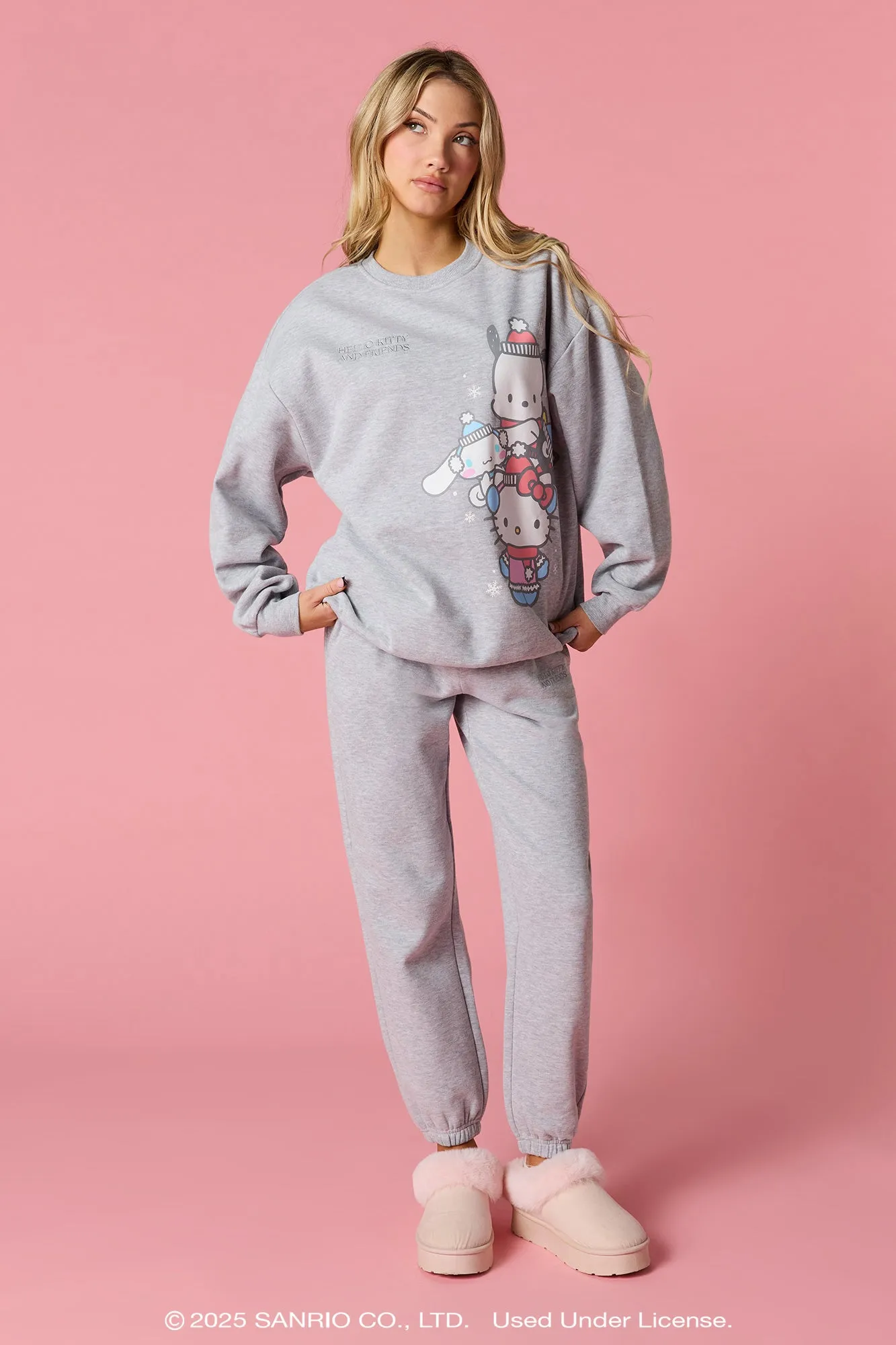 Hello Kitty® and Friends Embroidered Fleece Sweatshirt sold by Urban Planet product image thumbnail 3