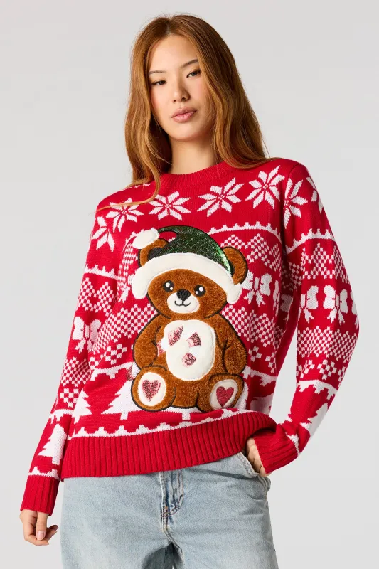 Teddy Bear Christmas Sweater sold by Urban Planet