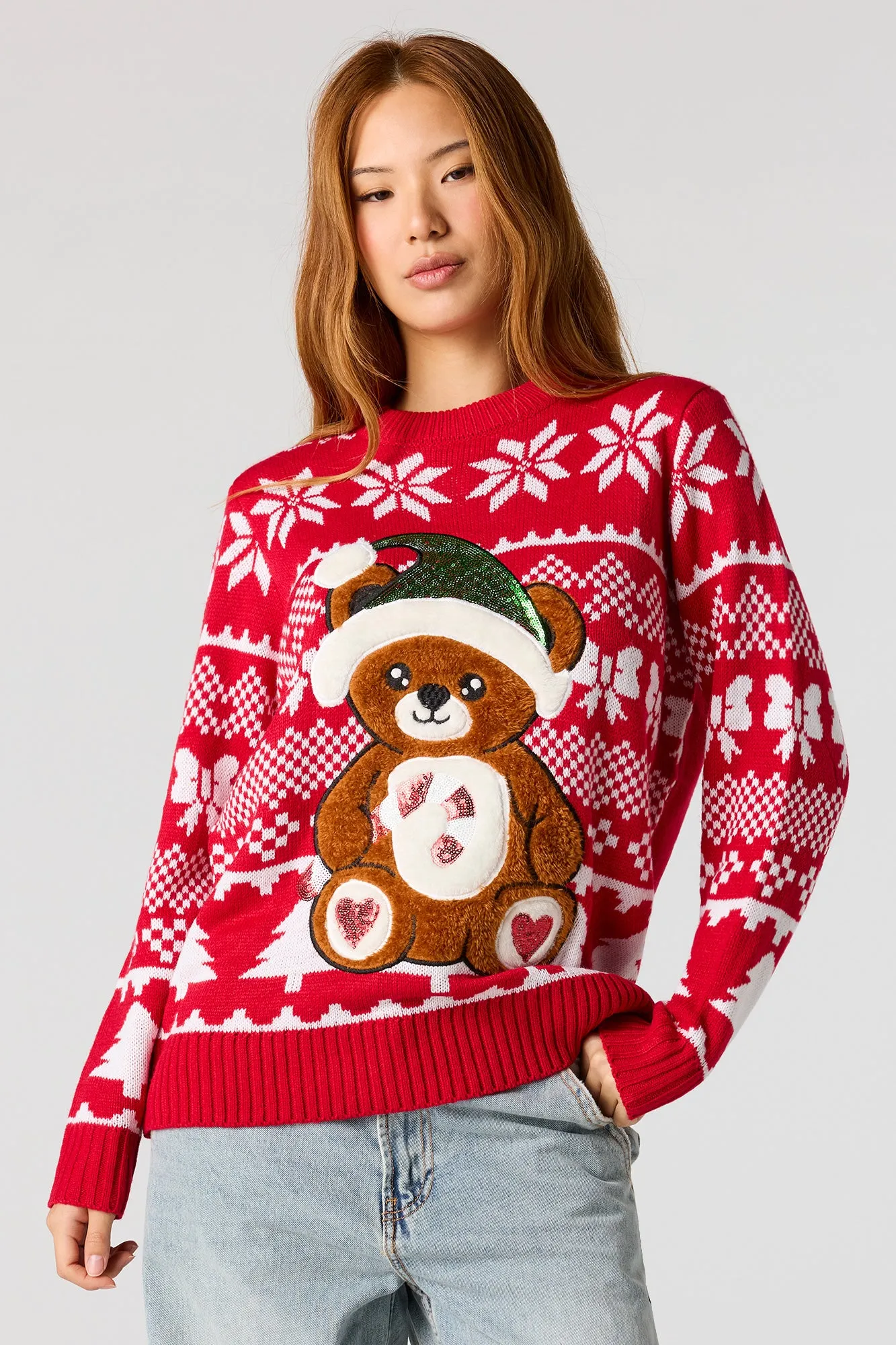 Teddy Bear Christmas Sweater sold by Urban Planet