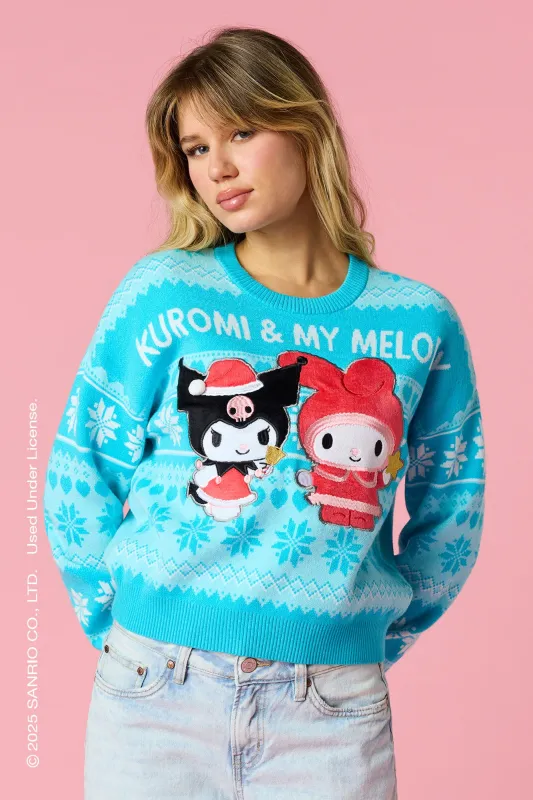 Kuromi™ & My Melody™ Christmas Sweater sold by Urban Planet