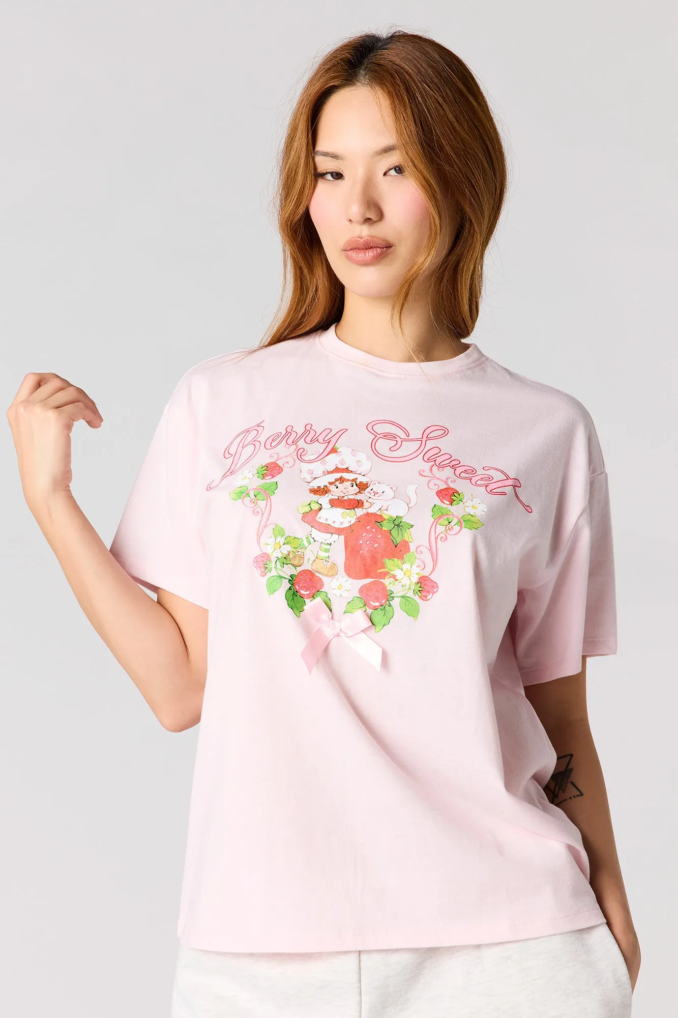 Strawberry Shortcake Graphic Boyfriend T-Shirt sold by Urban Planet