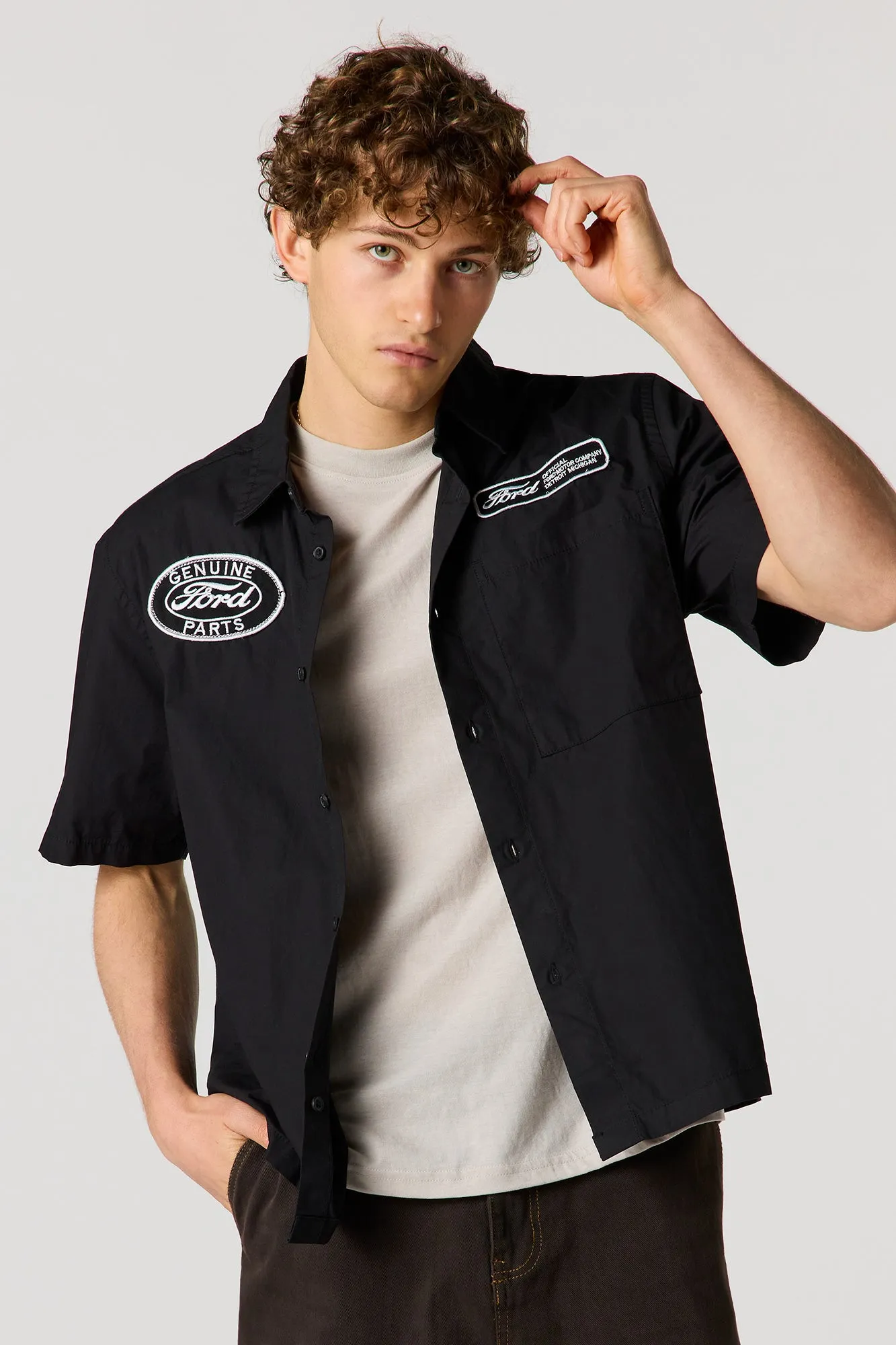 Ford Patch Button-Up Top sold by Urban Planet product image thumbnail 4