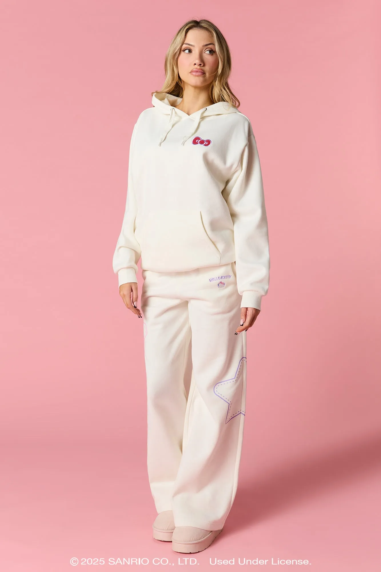 Hello Kitty® Winter Embroidered Fleece Sweatpant sold by Urban Planet