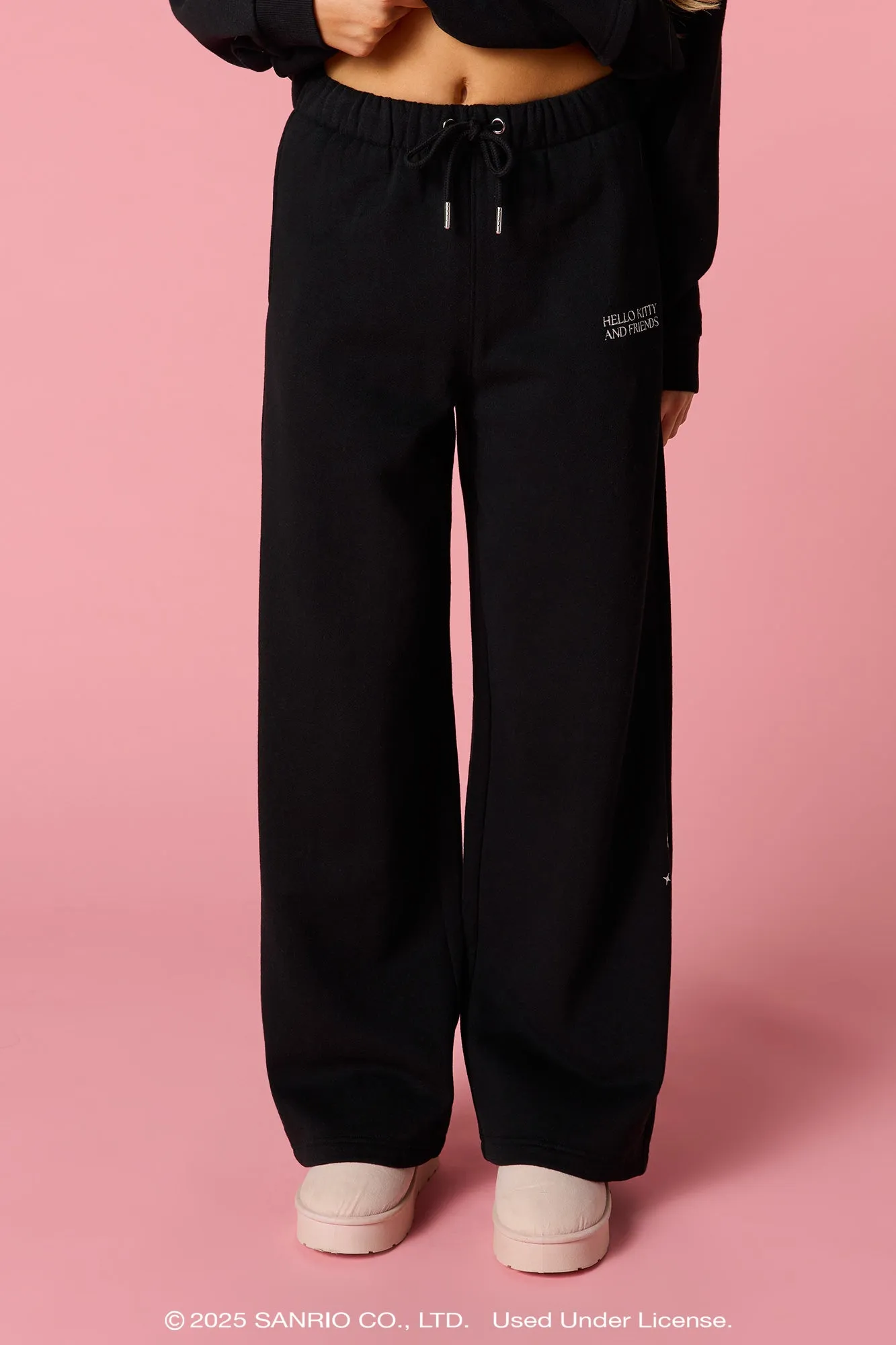 Hello Kitty® and Friends Embroidered Fleece Sweatpant sold by Urban Planet product image thumbnail 2