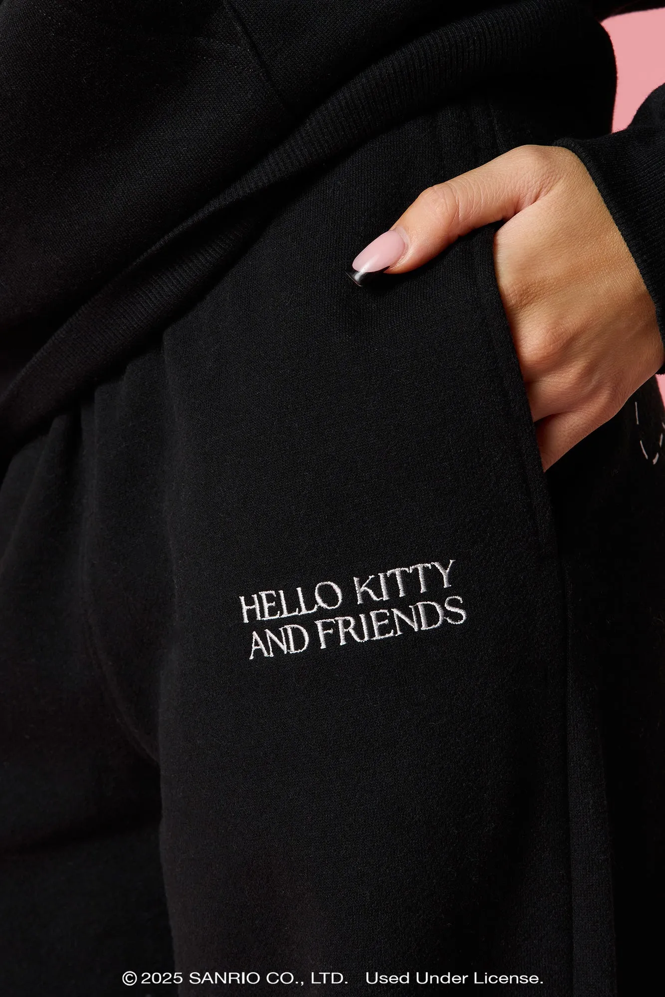 Hello Kitty® and Friends Embroidered Fleece Sweatpant sold by Urban Planet product image thumbnail 4