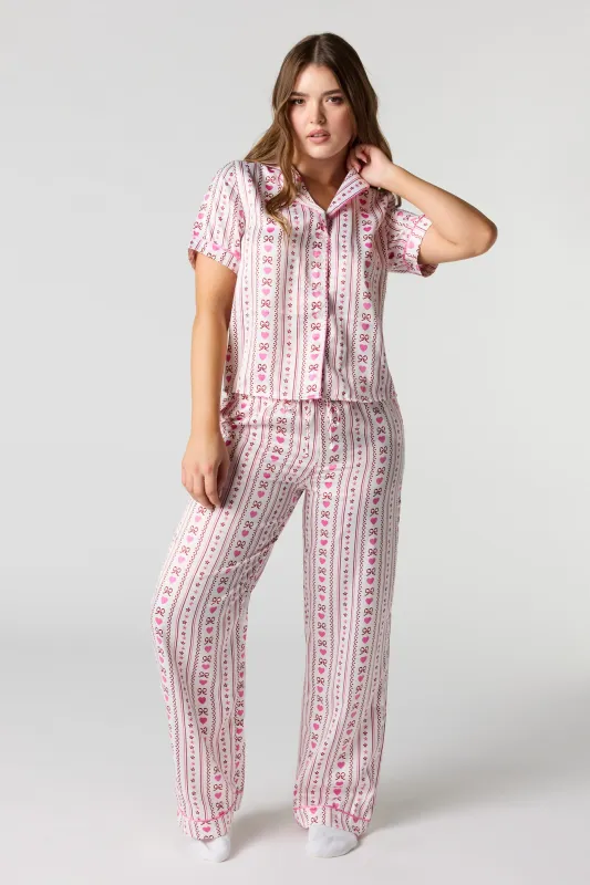 Satin Pajama Pant sold by Urban Planet