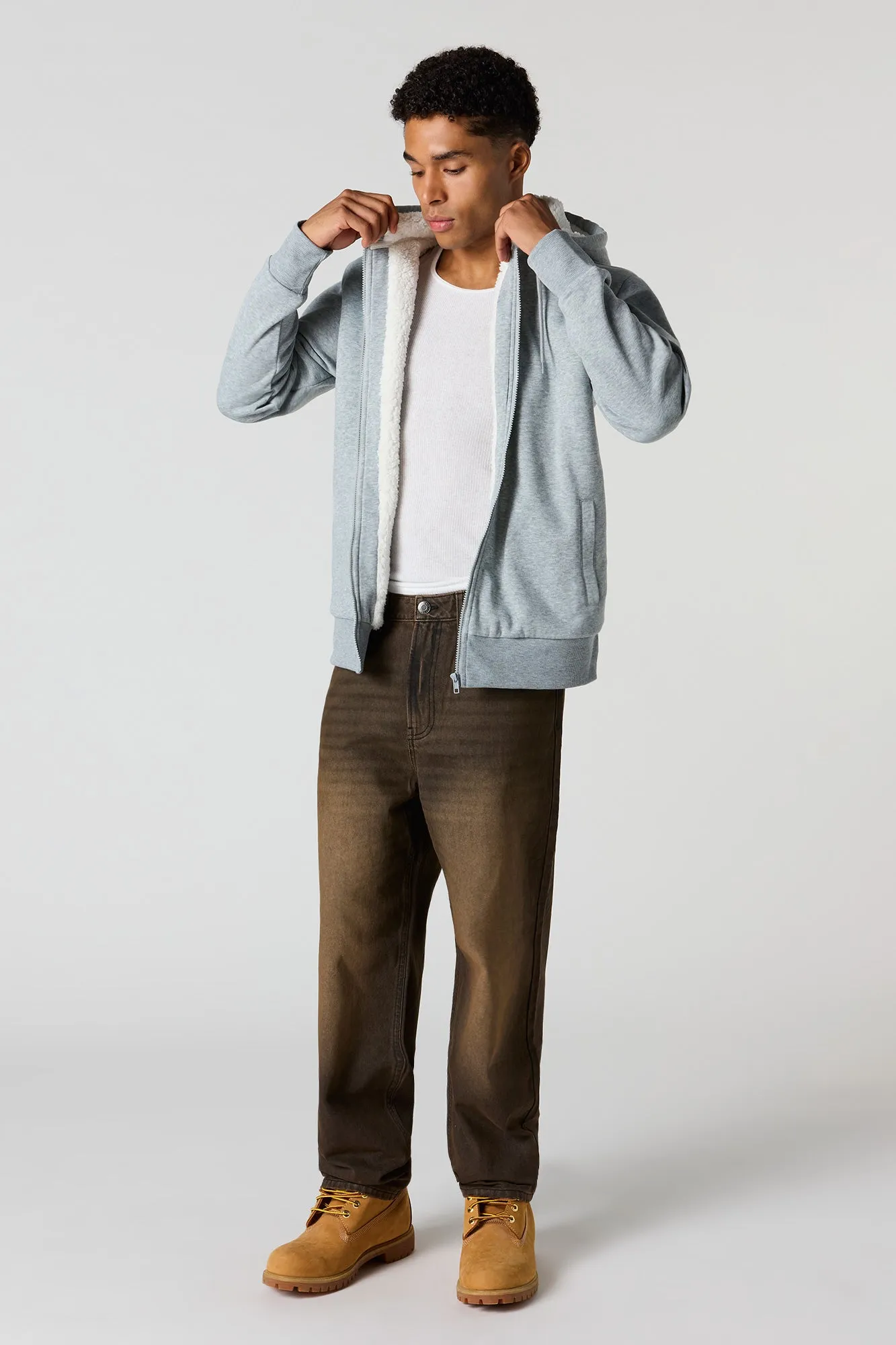 Baggy Washed Brown Jean sold by Urban Planet product image thumbnail 2