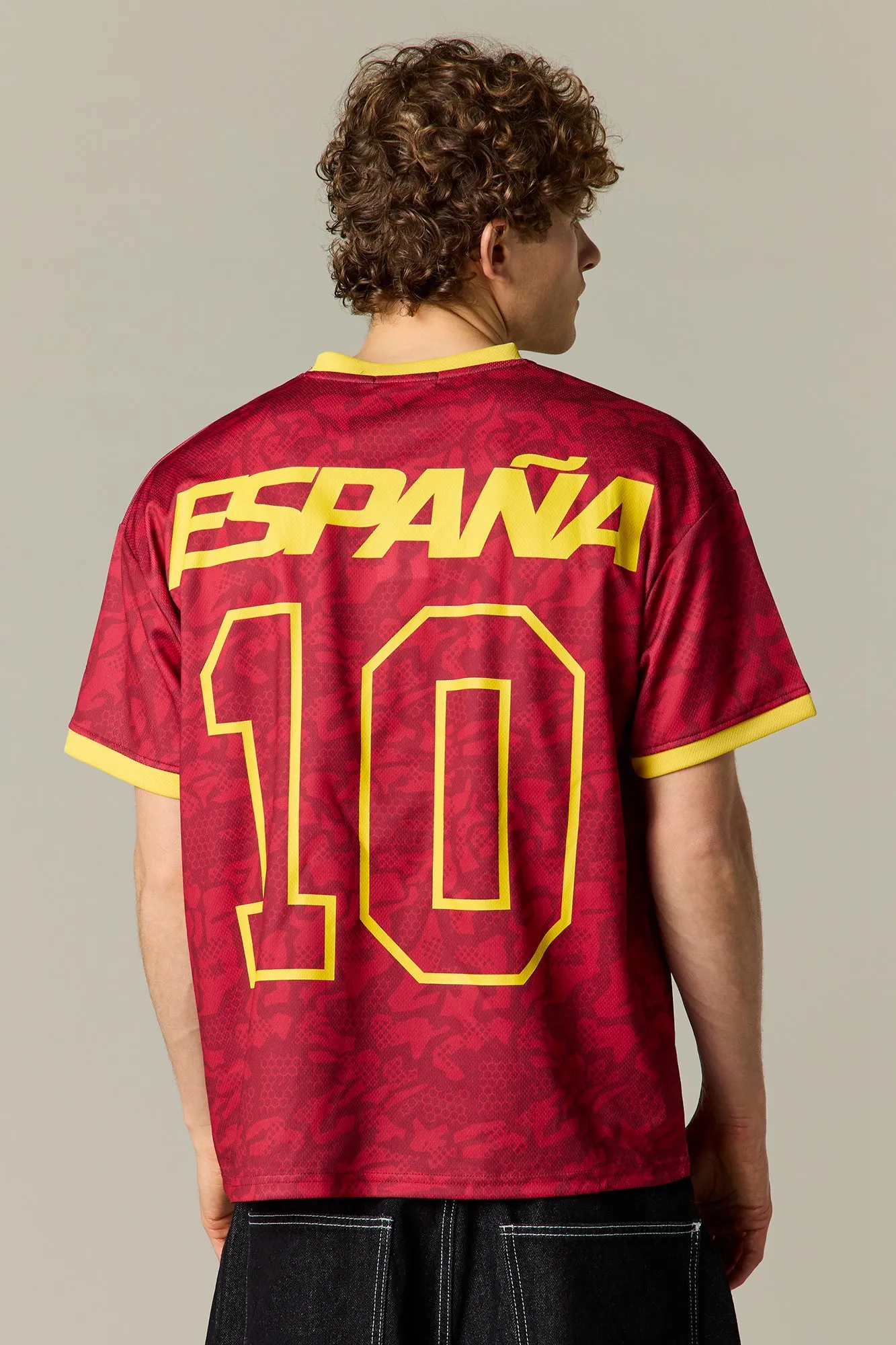 Spain Graphic Mesh Soccer Jersey sold by Urban Planet product image thumbnail 2