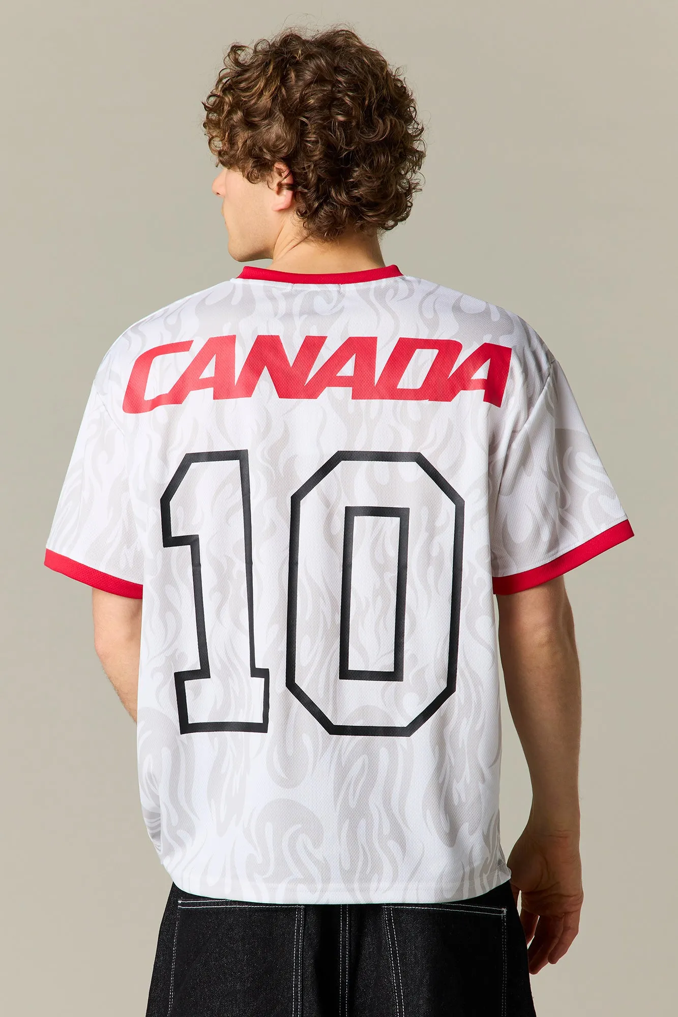 Canada Graphic Mesh Soccer Jersey sold by Urban Planet product image thumbnail 2