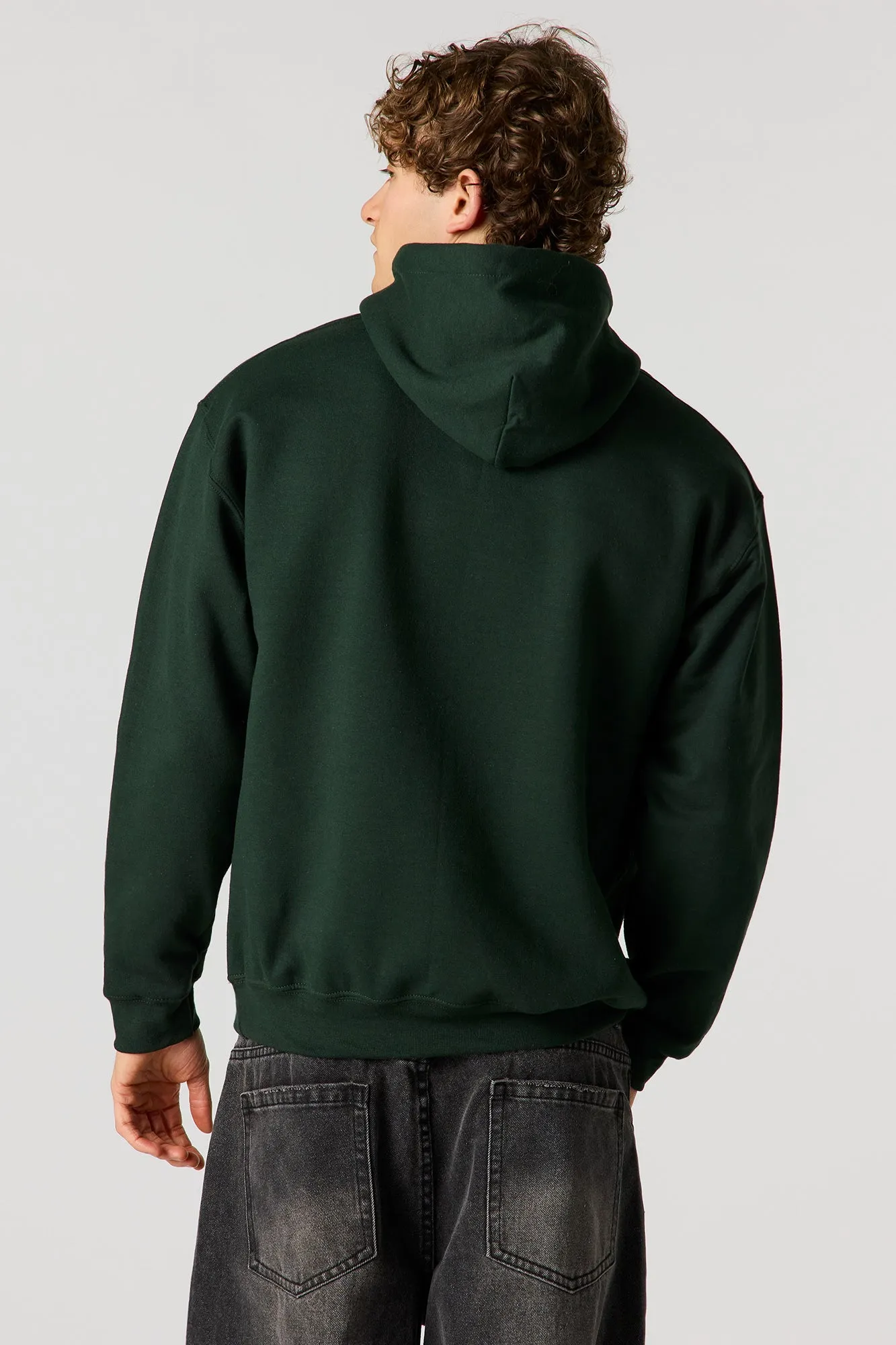 Elf Hug Graphic Christmas Fleece Hoodie sold by Urban Planet product image thumbnail 2
