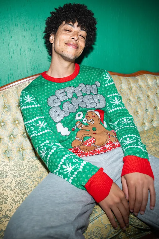 Gingerbread Baked Christmas Sweater sold by Urban Planet