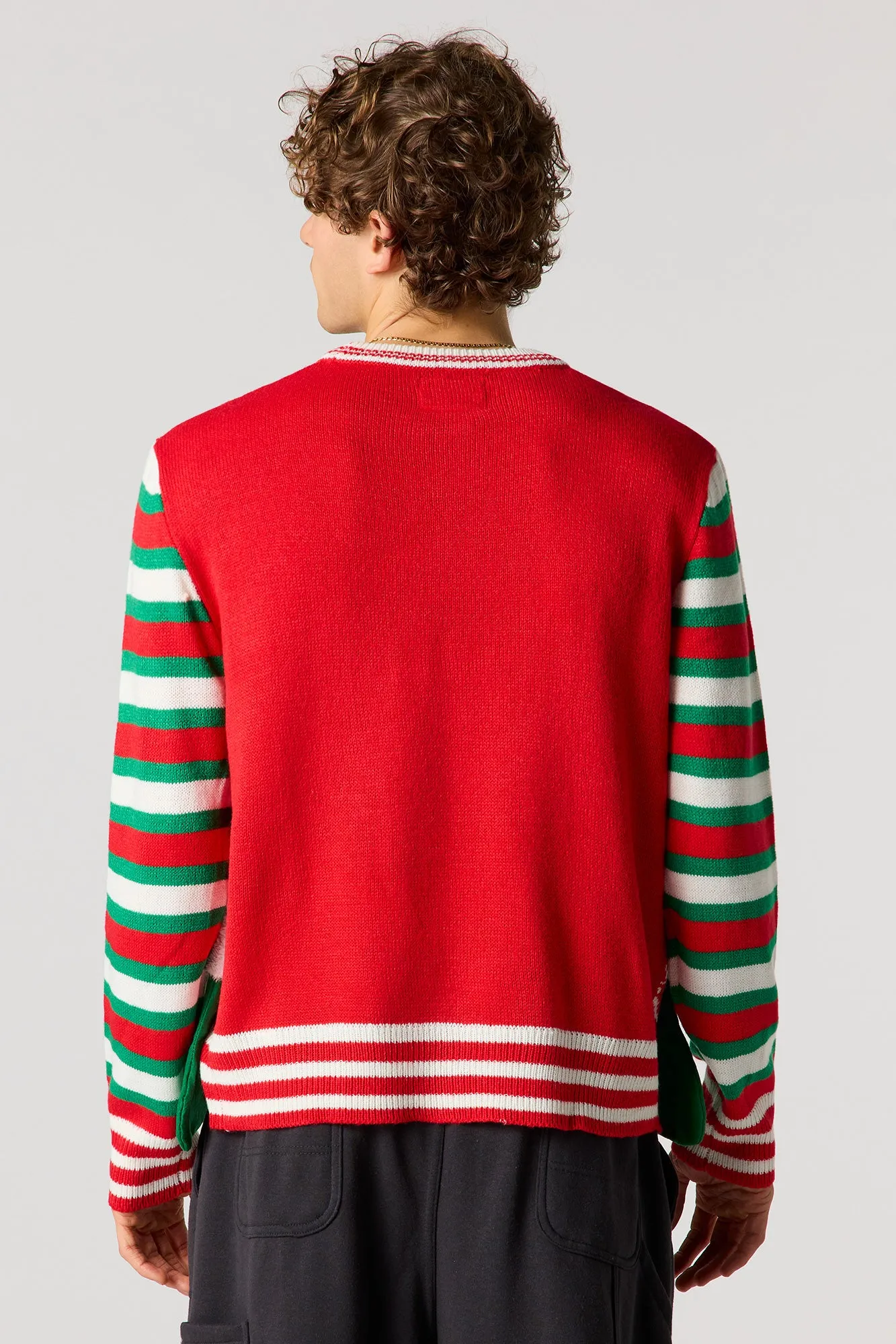 3D Stocking Christmas Sweater sold by Urban Planet product image thumbnail 2