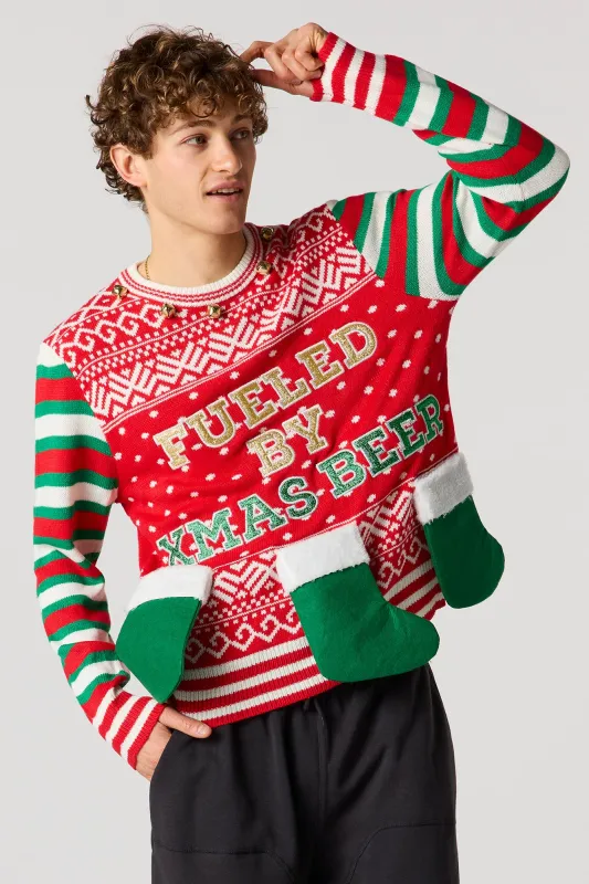 3D Stocking Christmas Sweater sold by Urban Planet