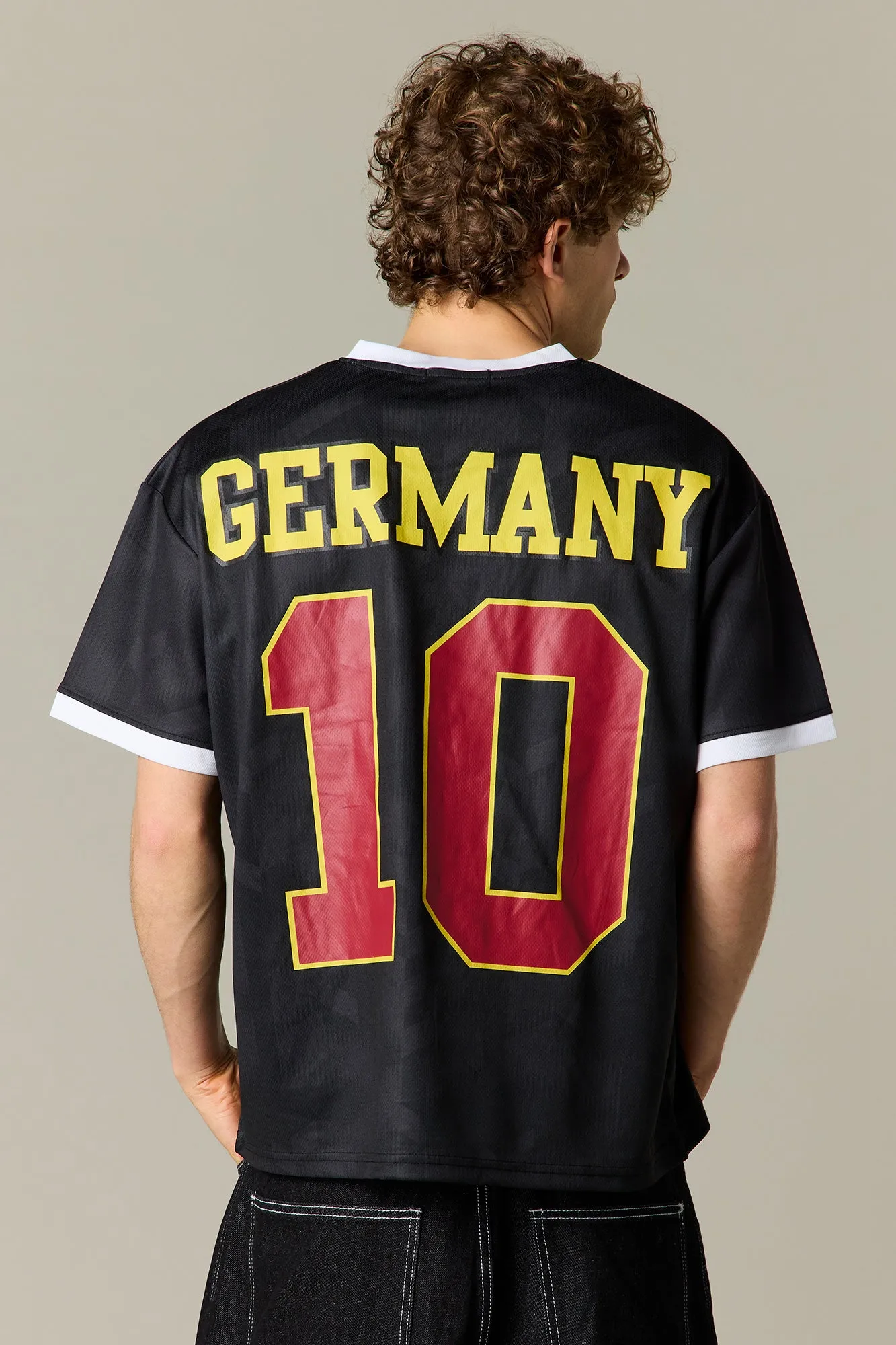 Germany Graphic Mesh Soccer Jersey sold by Urban Planet product image thumbnail 2
