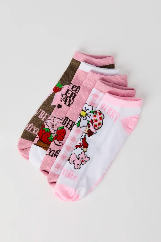 Strawberry Shortcake Ankle Socks (5 Pack) sold by Urban Planet