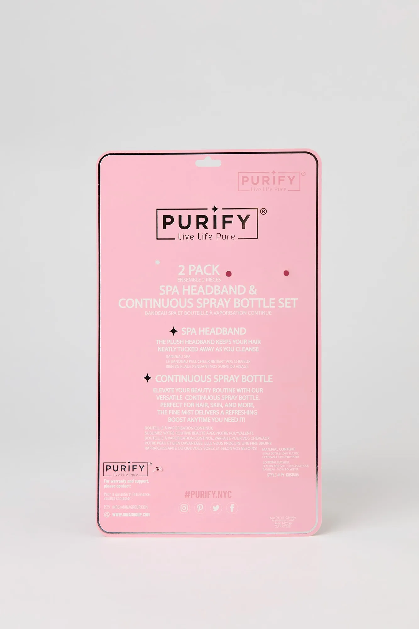 Spa Headband & Spray Bottle Set sold by Urban Planet product image thumbnail 3