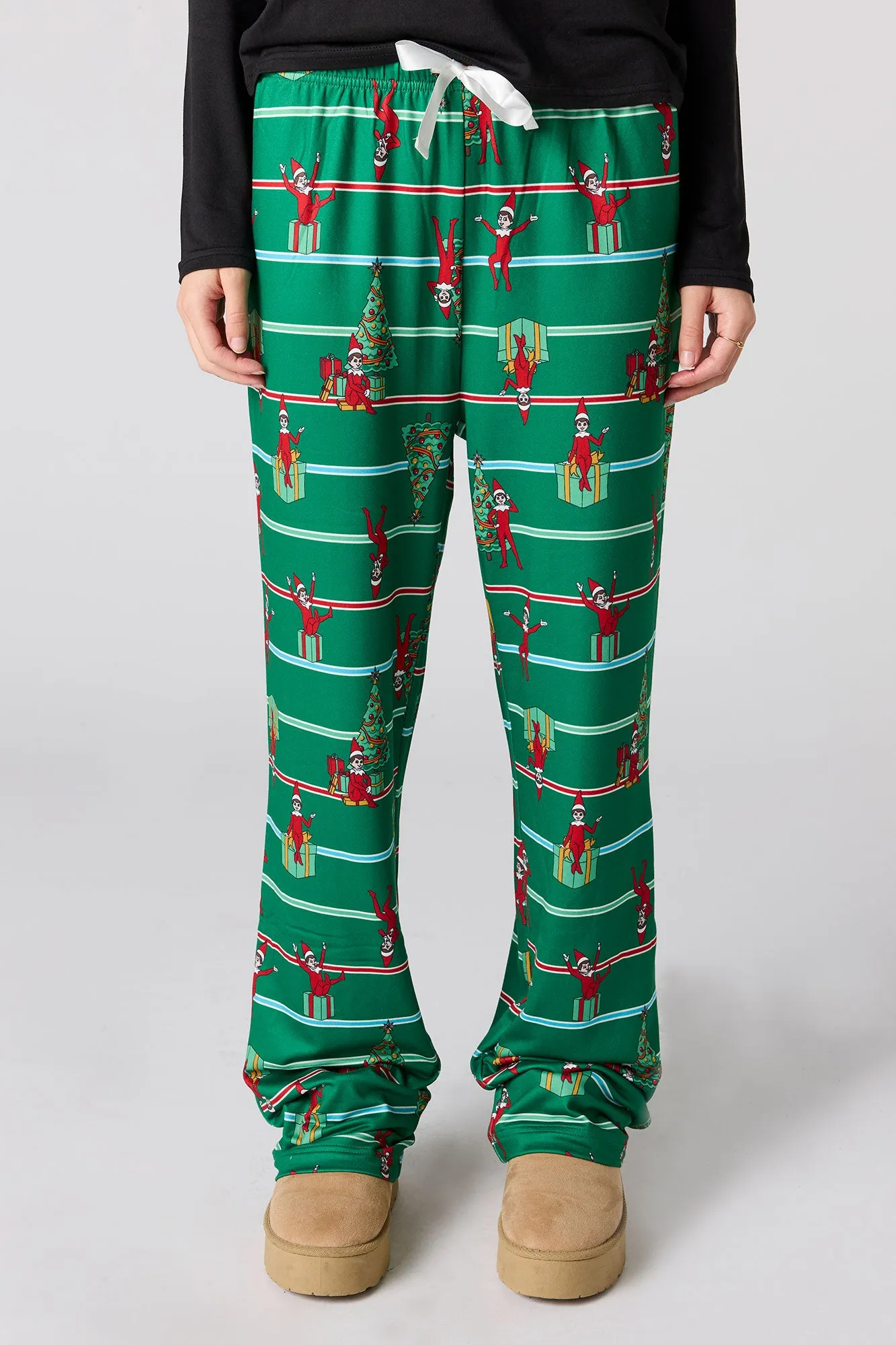 Womens Fammy Jammies Believe The Elf on the Shelf® Pajama Set sold by Urban Planet product image thumbnail 3