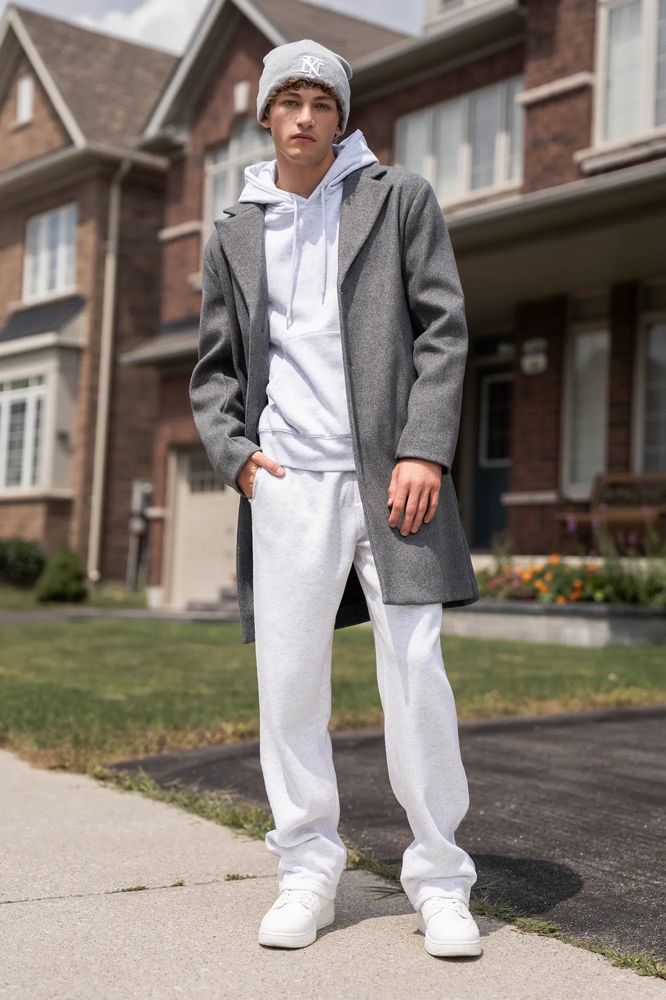 Button Front Peacoat sold by Urban Planet