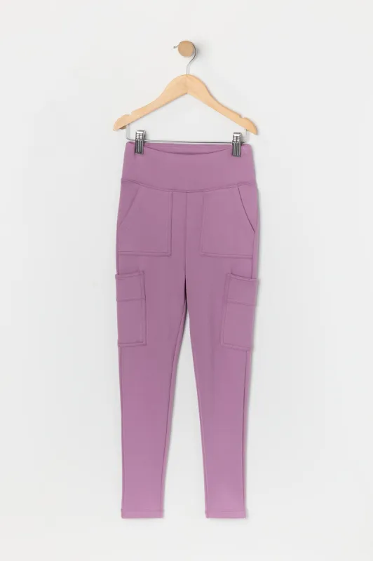 Legging cargo doux avec poches multiples pour fille sold by Urban Planet