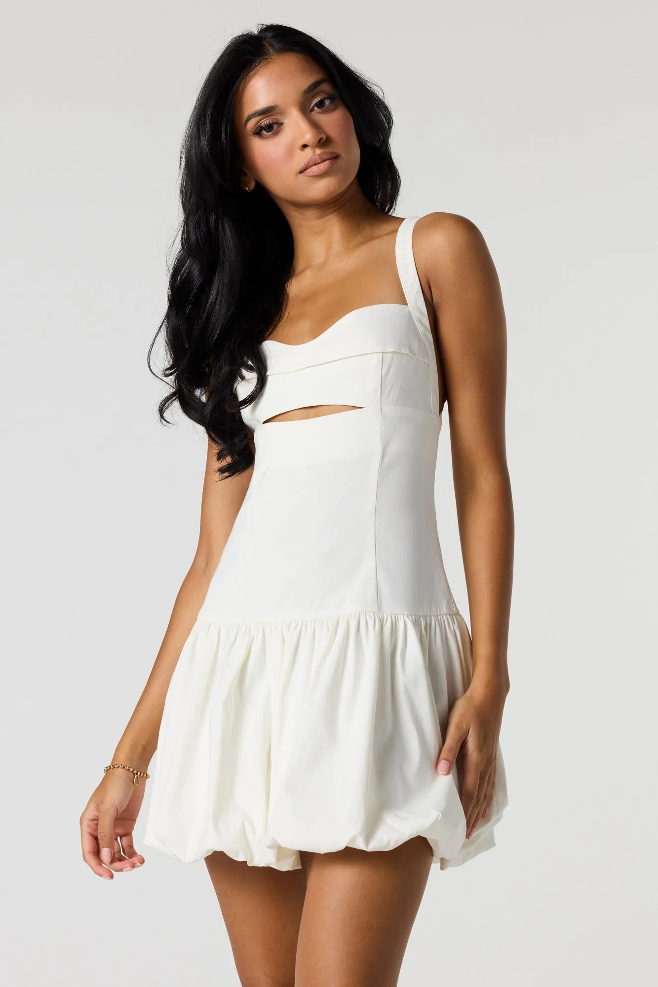 Cut Out Mini Bubble Dress sold by Urban Planet product image thumbnail 4