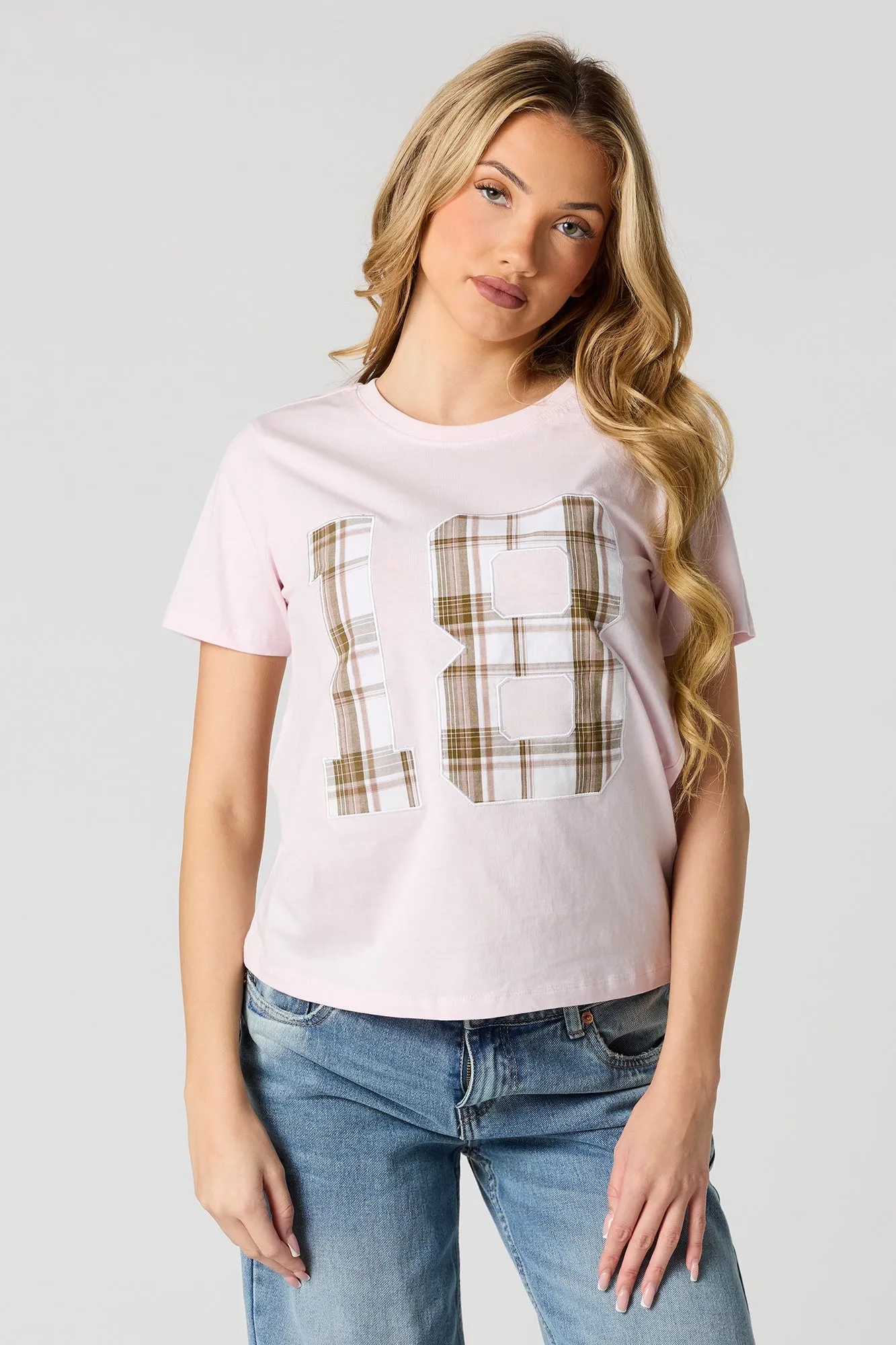 18 Twill Embroidered T-Shirt sold by Urban Planet