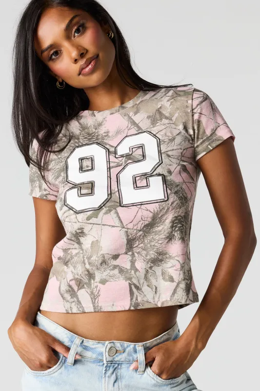 Numbered Graphic Printed Classic Top sold by Urban Planet