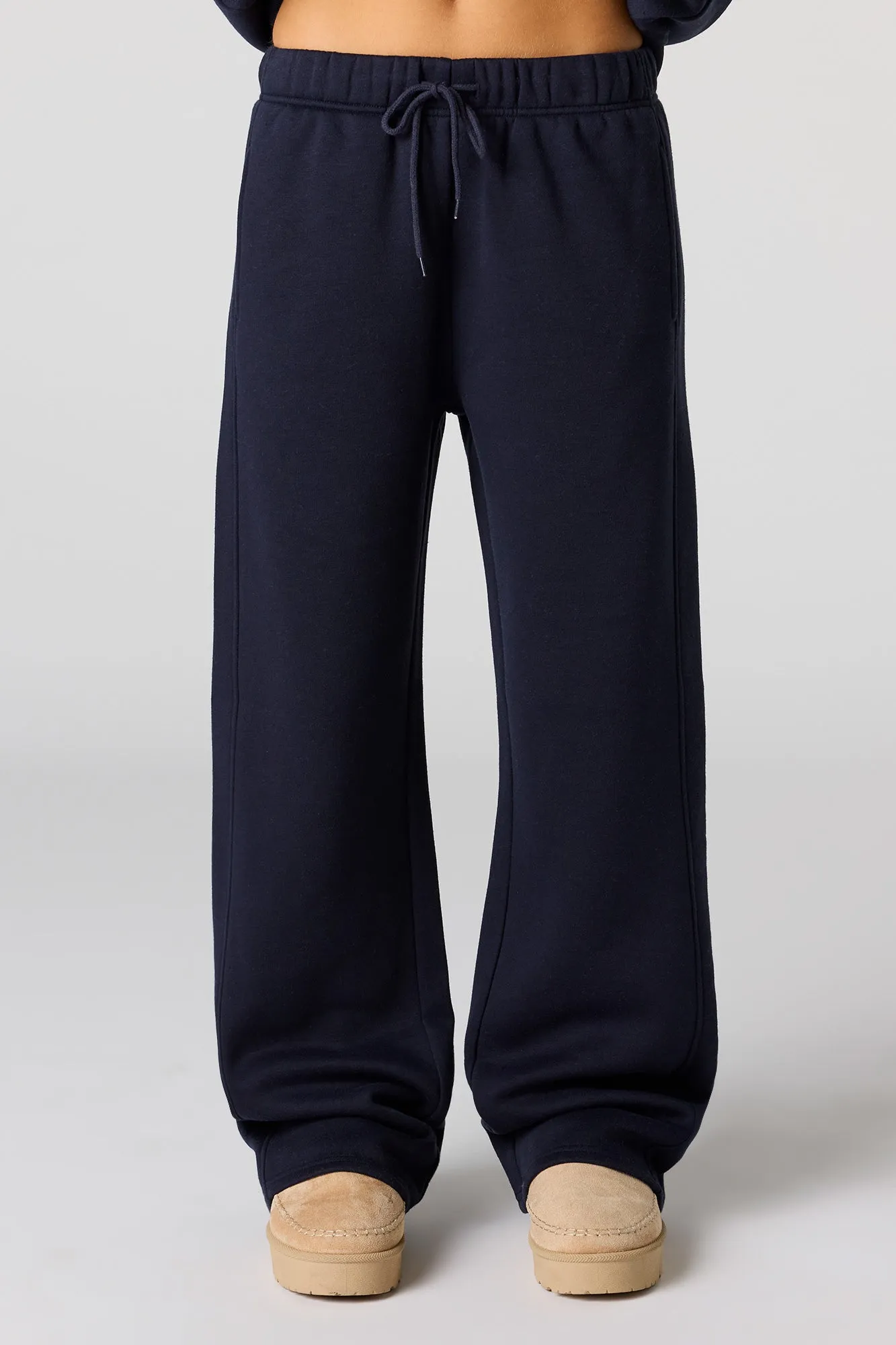 Lucky Star Applique Wide Leg Fleece Sweatpant sold by Urban Planet product image thumbnail 2