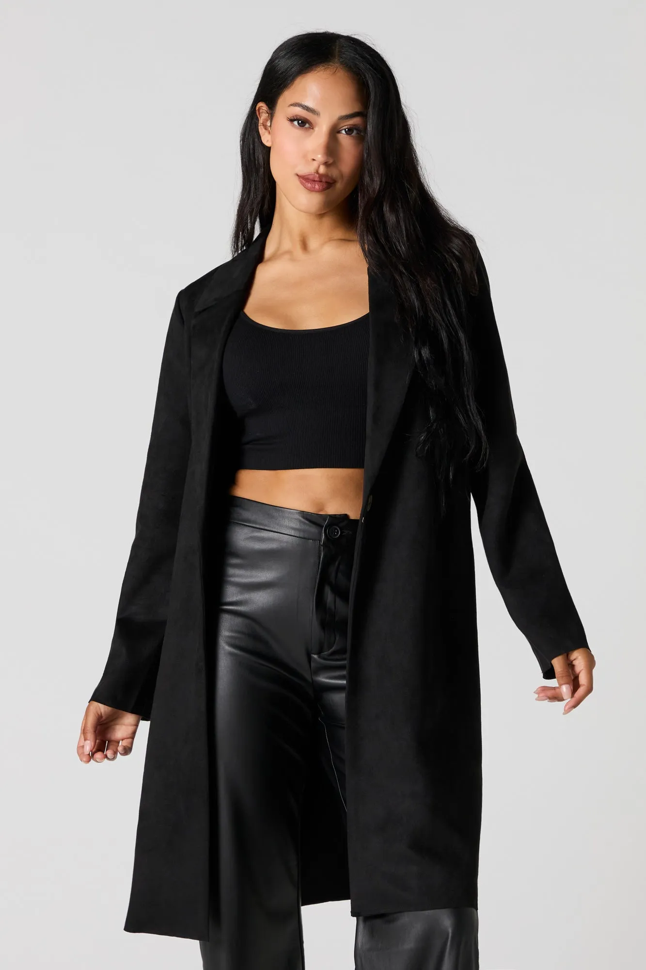 Manteau avec col en similisuède sold by Urban Planet product image thumbnail 4