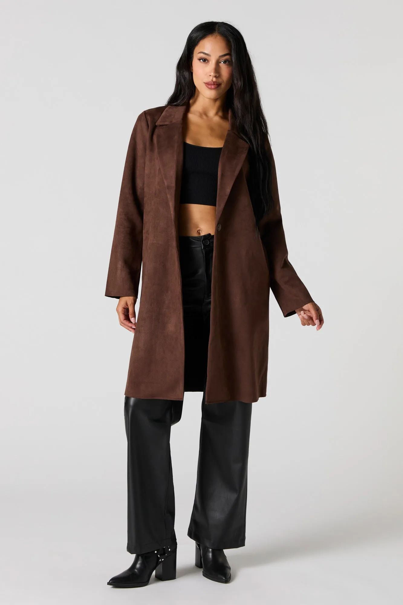 Manteau avec col en similisuède sold by Urban Planet product image thumbnail 3