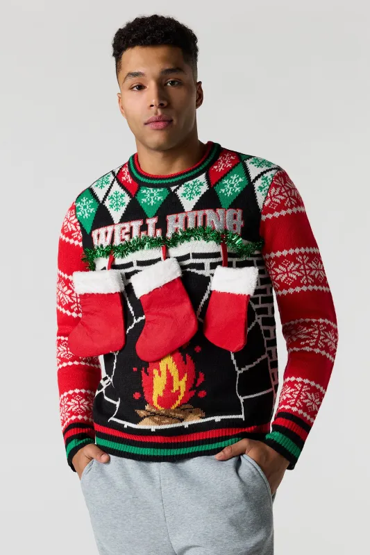 3D Stocking Christmas Sweater sold by Urban Planet