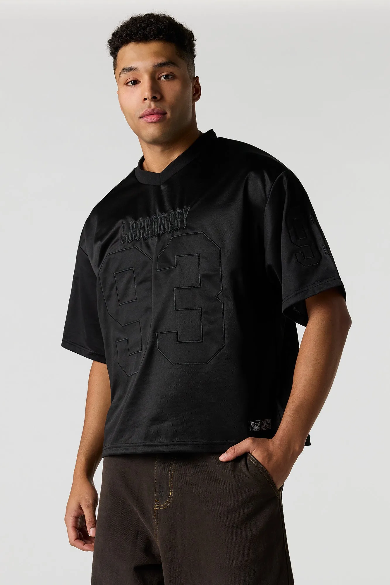 Embroidered Football Jersey sold by Urban Planet product image thumbnail 4