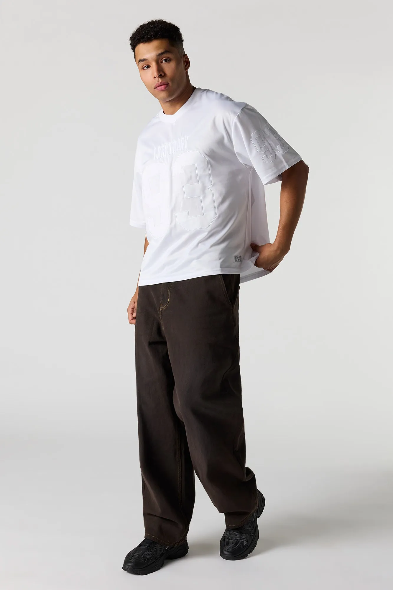 Embroidered Football Jersey sold by Urban Planet product image thumbnail 3