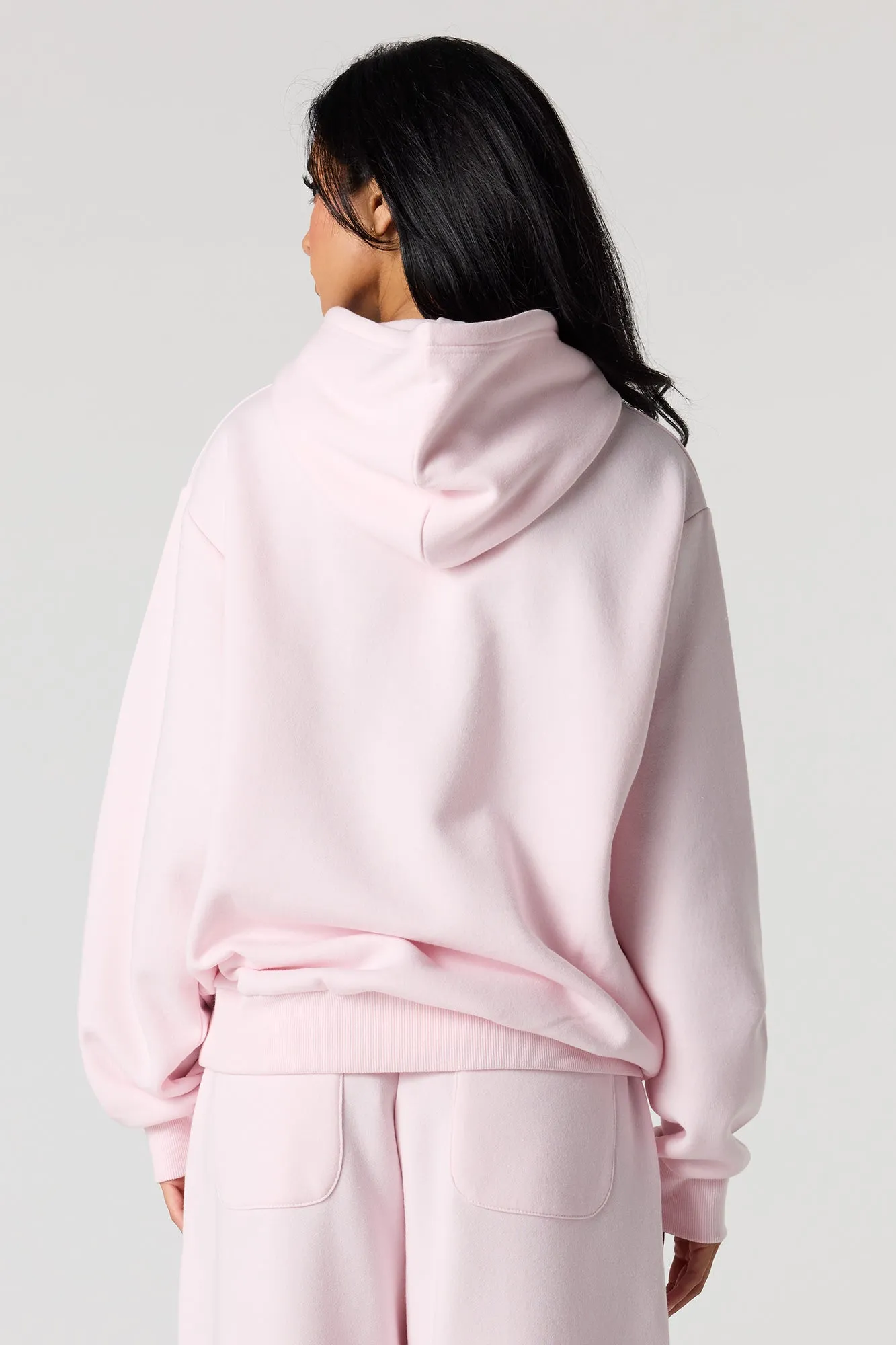 Rhinestone Faux Pearl Fleece Hoodie sold by Urban Planet product image thumbnail 2