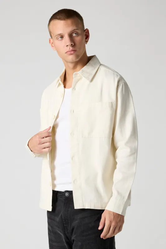 Button-Up Collared Top sold by Urban Planet