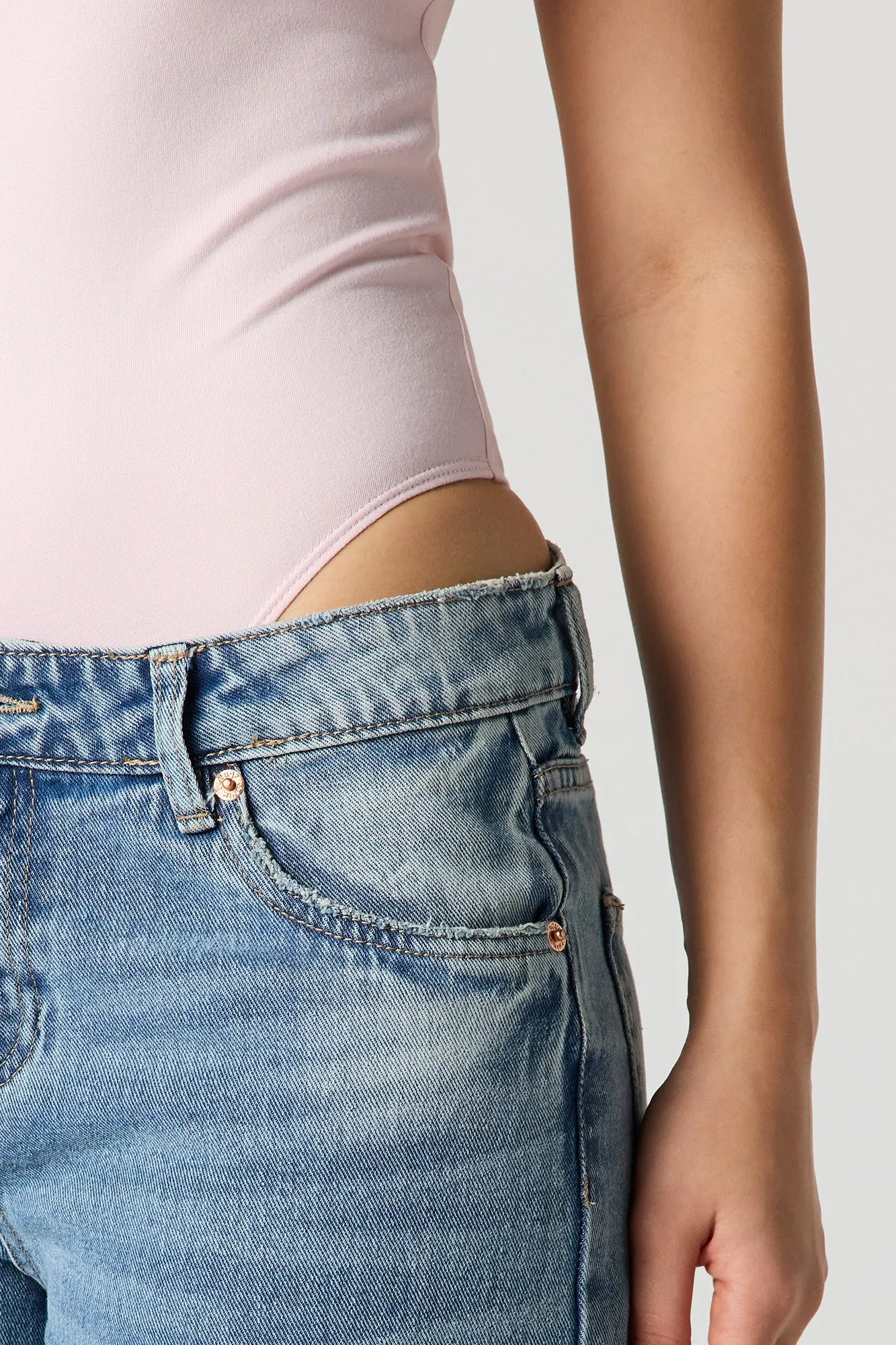 Crew Neck Sleeveless Braless Bodysuit sold by Urban Planet product image thumbnail 4