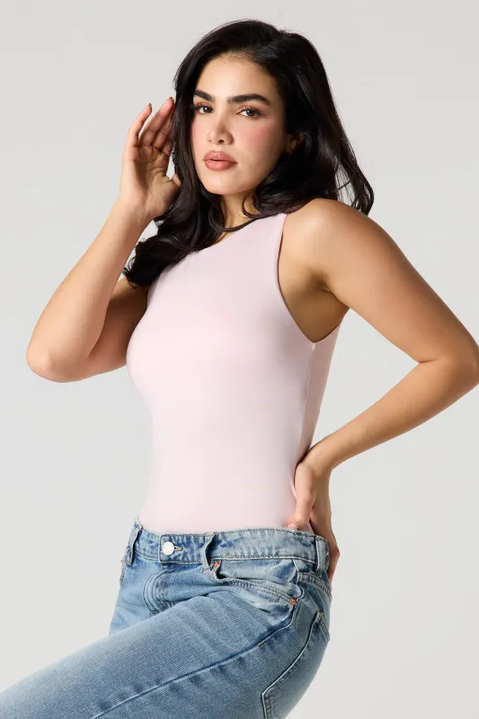 Crew Neck Sleeveless Braless Bodysuit sold by Urban Planet