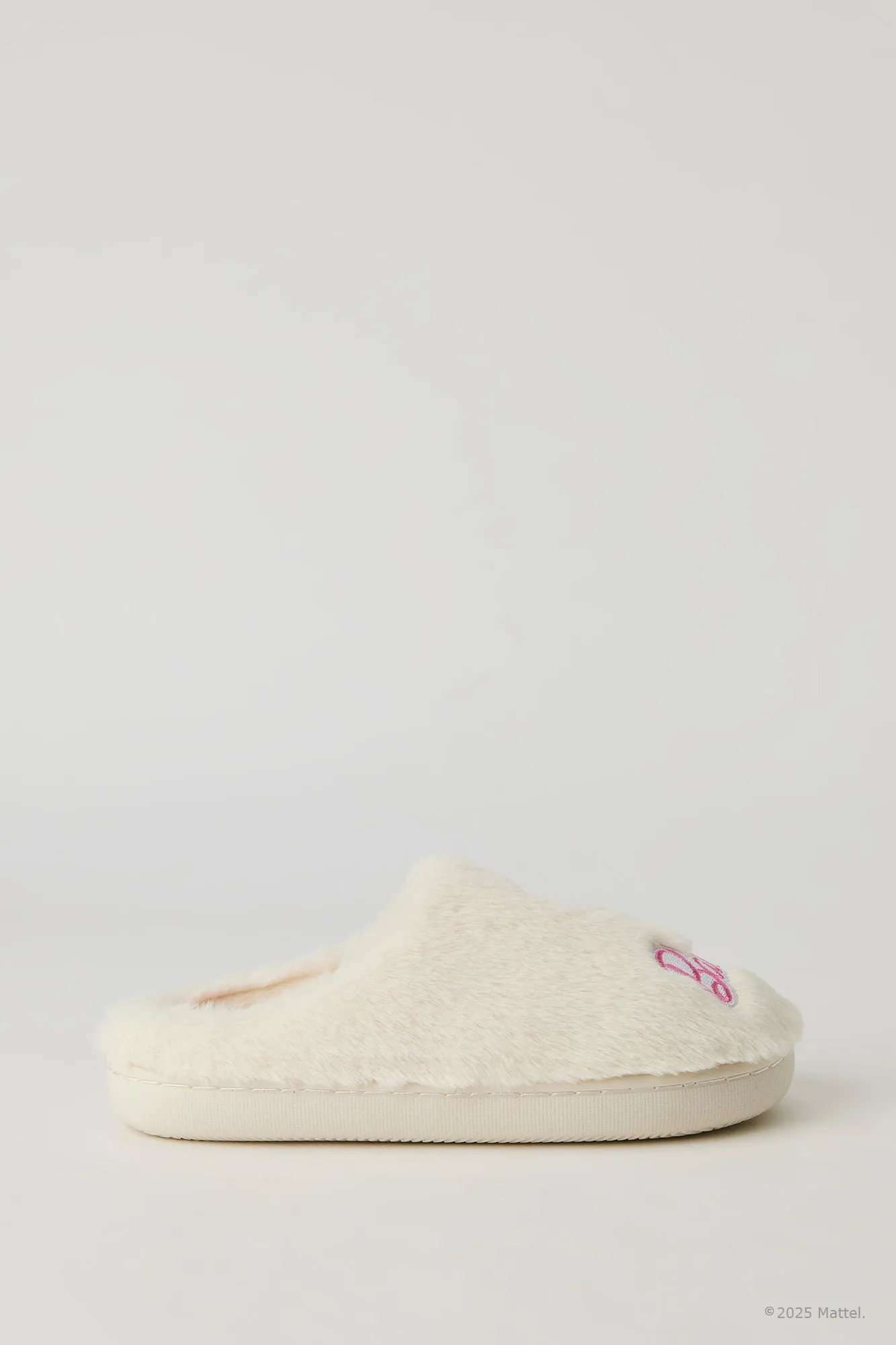 Barbie™ Embroidered Plush Slippers sold by Urban Planet product image thumbnail 2