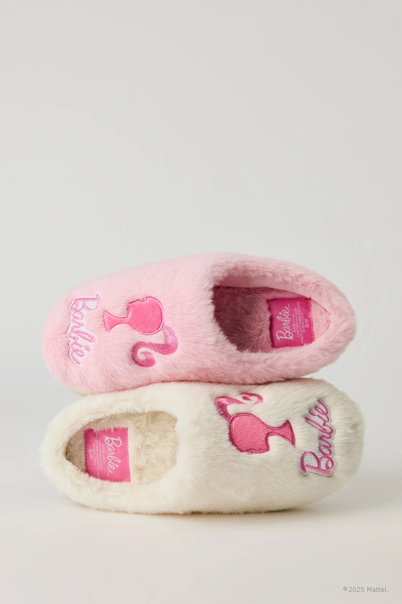 Barbie™ Embroidered Plush Slippers sold by Urban Planet