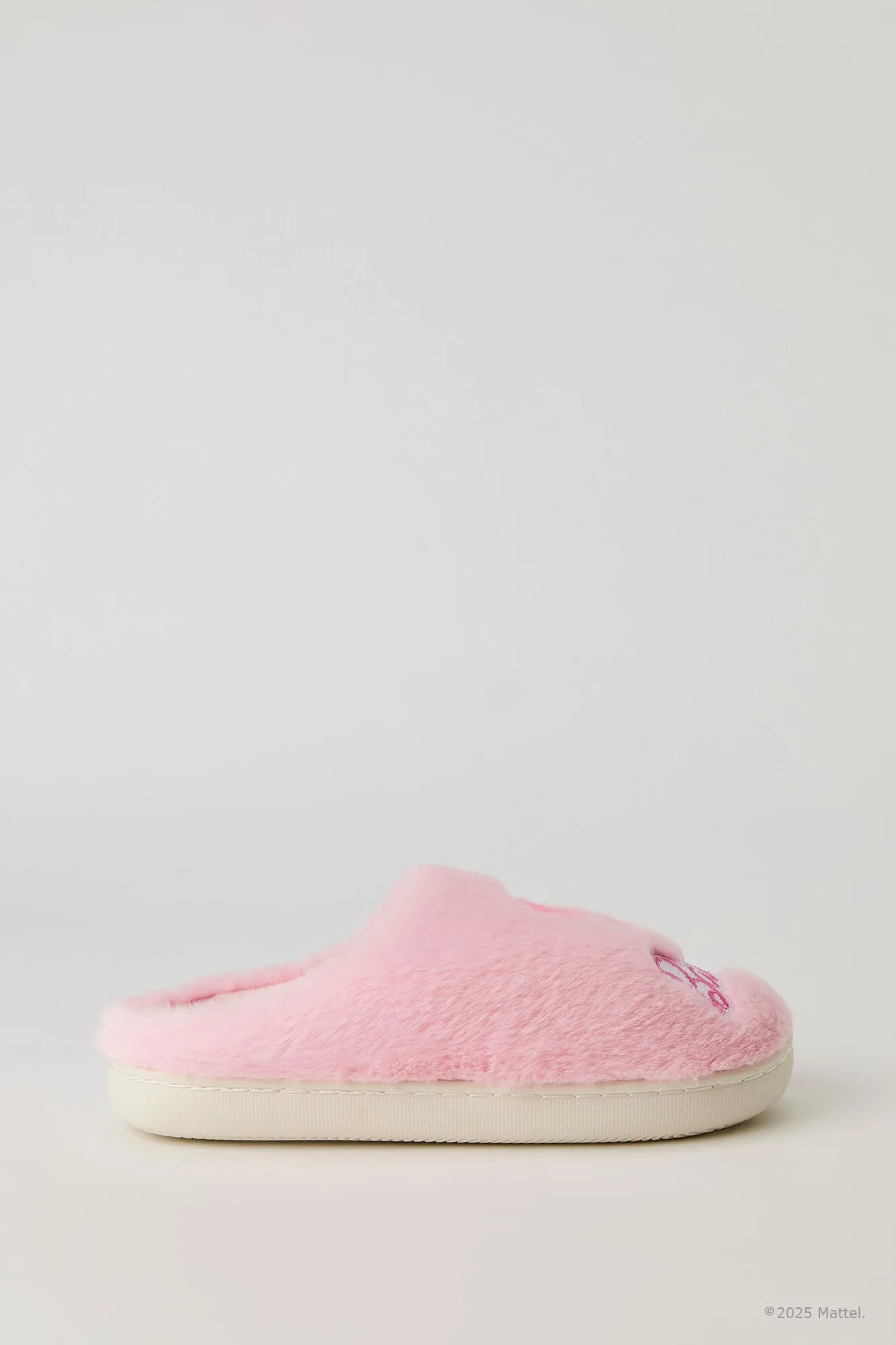 Barbie™ Embroidered Plush Slippers sold by Urban Planet product image thumbnail 5