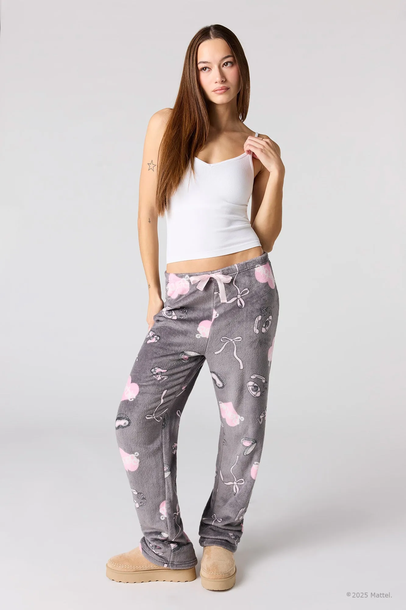 Barbie™ Print Plush Pajama Pant sold by Urban Planet