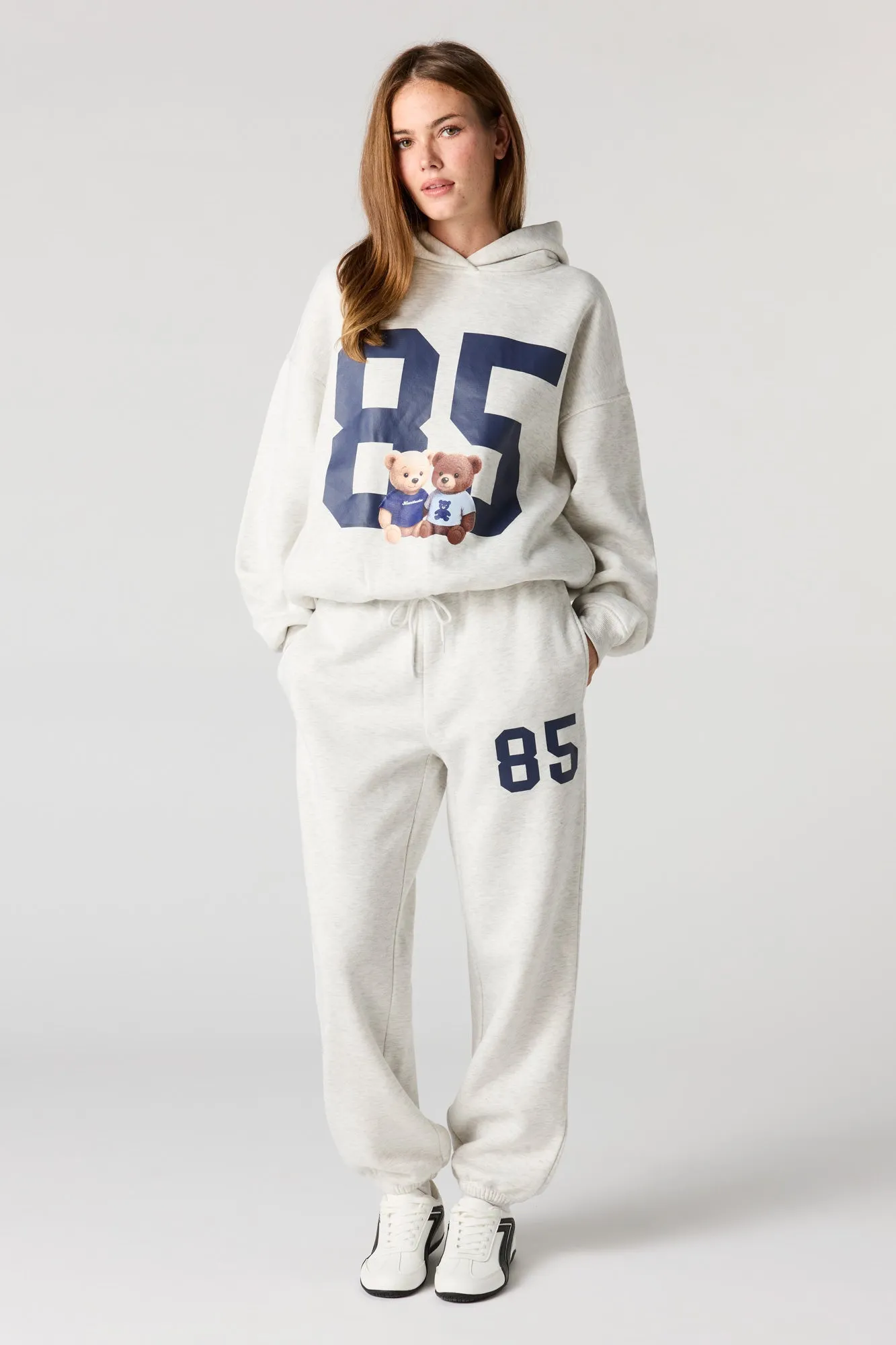 85 Graphic Boxy Fleece Hoodie sold by Urban Planet product image thumbnail 3